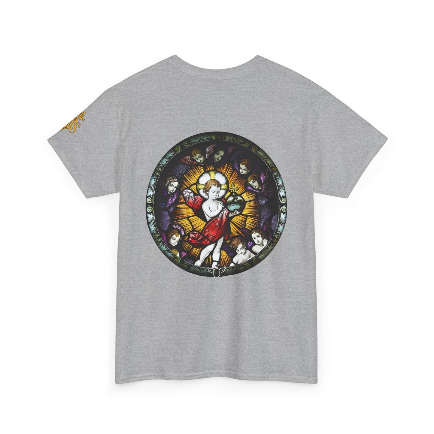 Baby Jesus Tee — Christian Stained Glass Graphic T‑Shirt (CT)