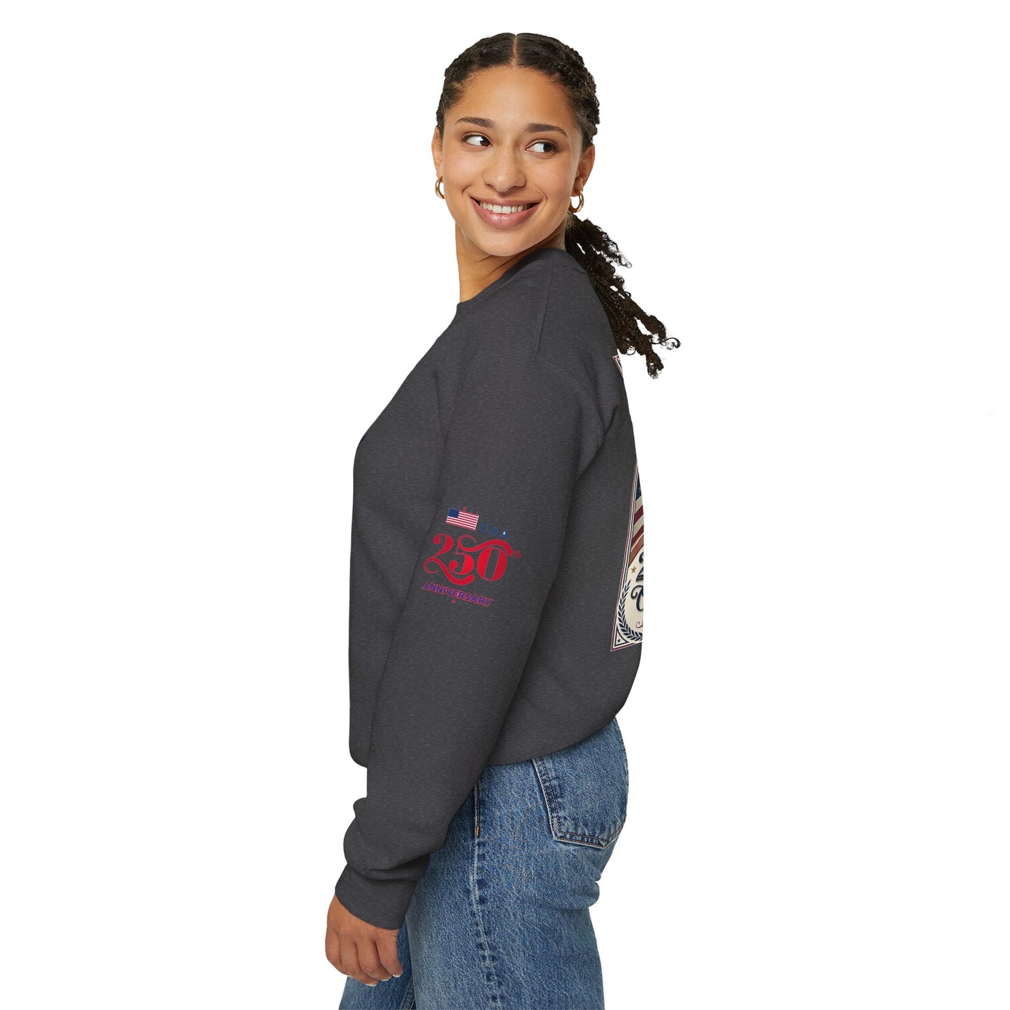 USA 250th ANNIVERSARY Crewneck Sweatshirt — America 250 Years of Freedom Sweatshirt - Trending Novelties & Gifts
