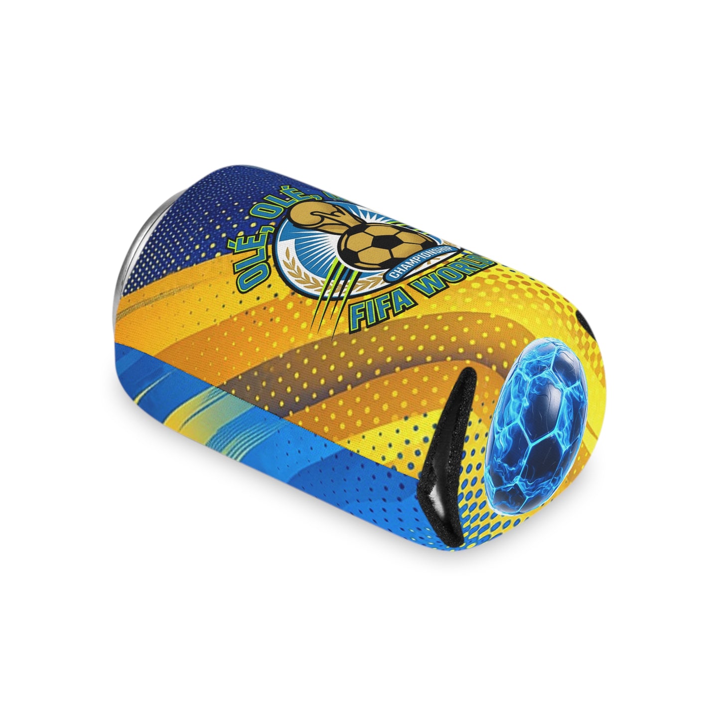 FIFA World Cup Can Cooler — "Olé, Olé, Olé" Soccer Koozie - Trending Novelties & Gifts