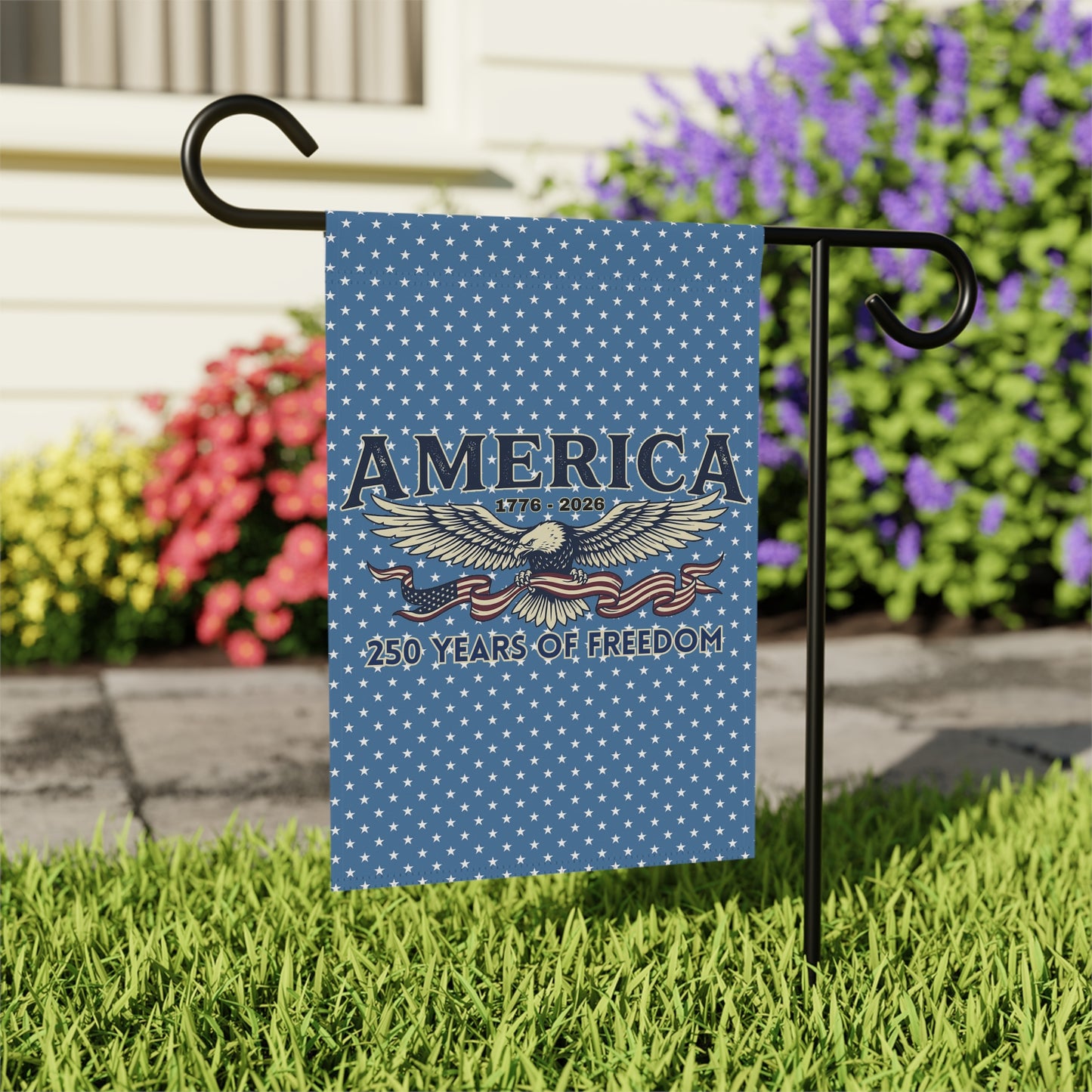 USA 250th ANNIVERSARY Garden Flag | America 250 Years  ANNIVERSARY House Banner - Trending Novelties & Gifts