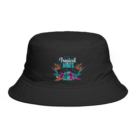 SummerBucket Hat — Tropical Vibes Embroidered Floral Beach Hat - Trending Novelties & Gifts
