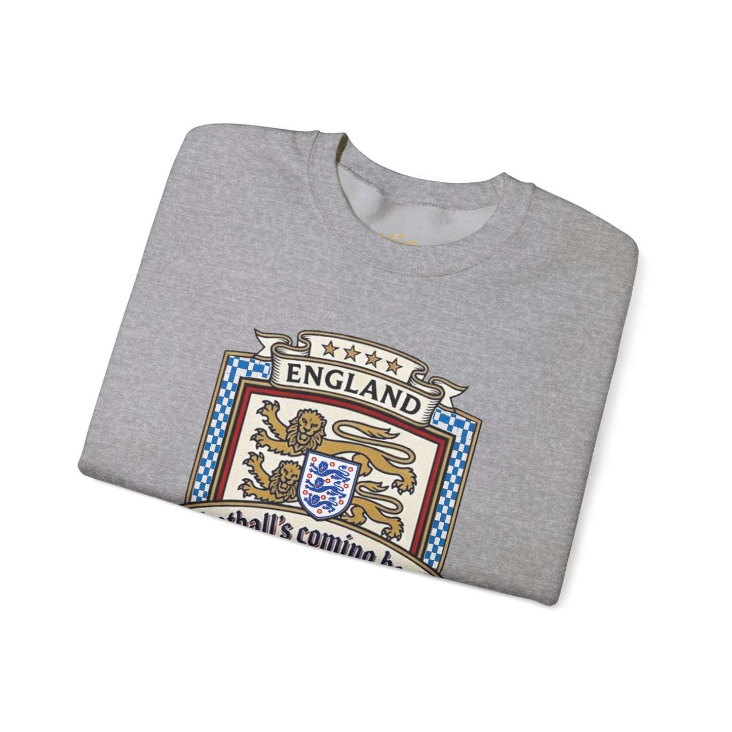 England's Soccer Fans' Crewneck Sweatshirt - "Football's Coming Home"