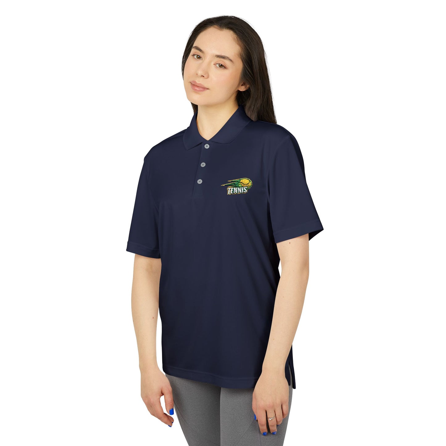 Adidas Tennis Affair Polo Shirt -  Creative Graphic Motif