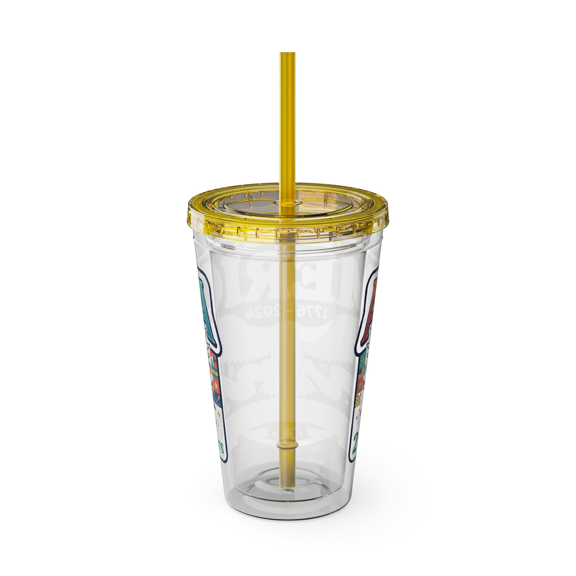 America 250 Years Eagle Tumbler with Straw |  USA 250th ANNIVERSARY Commemorative Drink Cup - Trending Novelties & Gifts
