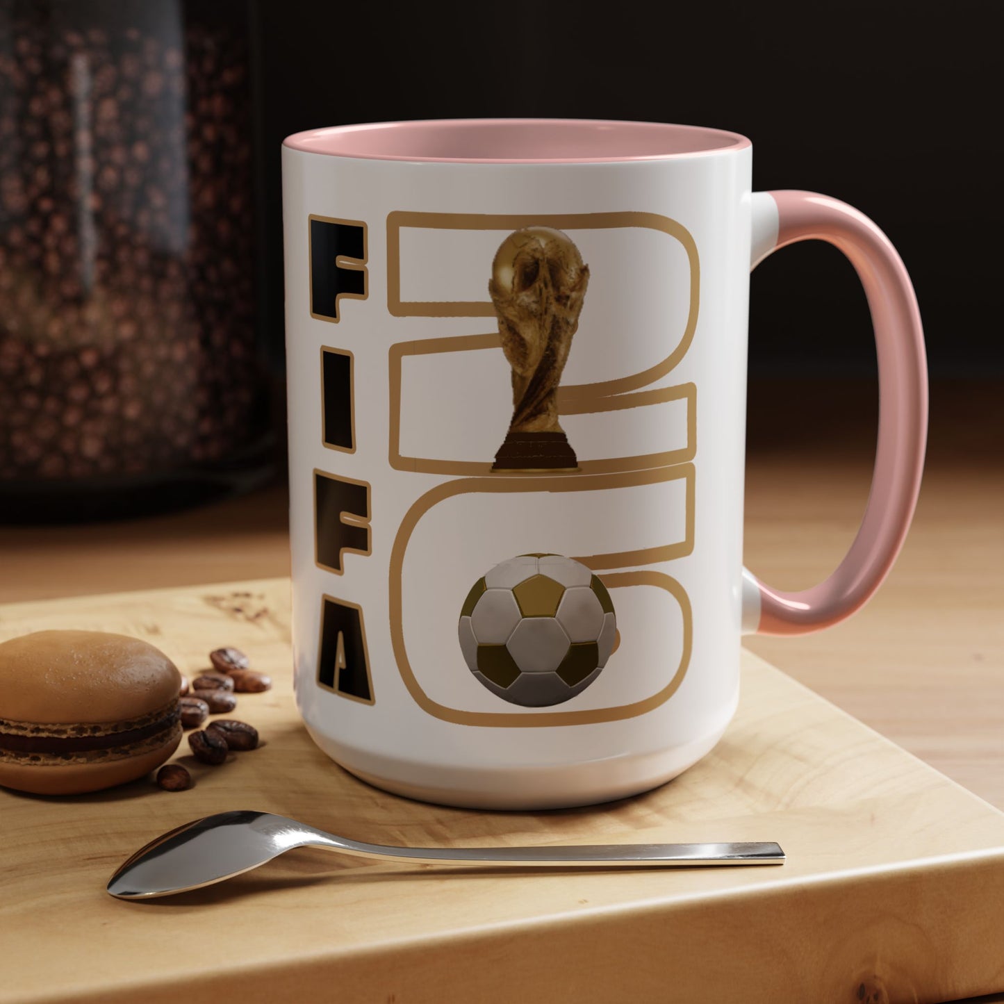 FIFA World Cup '26 Coffee Mug — Soccer Trophy & Ball Graphic 11/15oz - Trending Novelties & Gifts