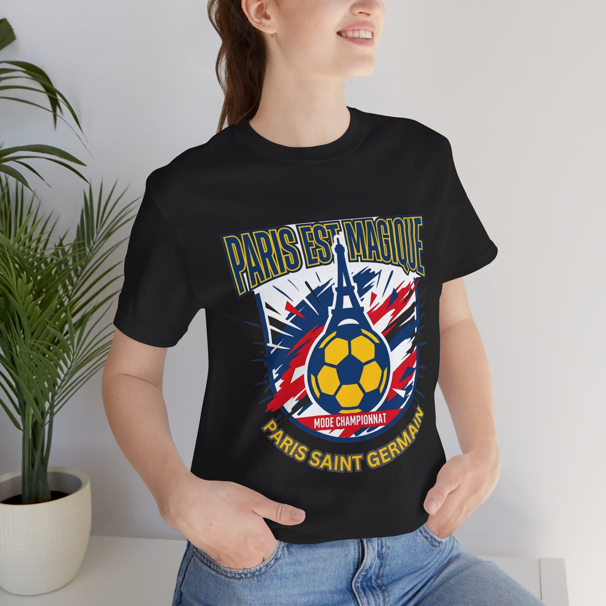 Paris-inspired Soccer Crest Tee | Paris Saint Germain Soccer Fan T-shirt - Trending Novelties & Gifts
