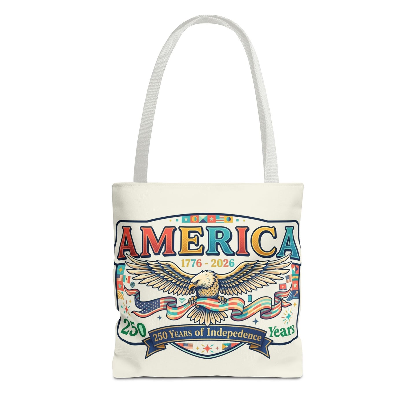 USA 250th ANNIVERSARY Tote Bag — America's 250th ANNIVERSARY Patriotic Eagle Tote - Trending Novelties & Gifts