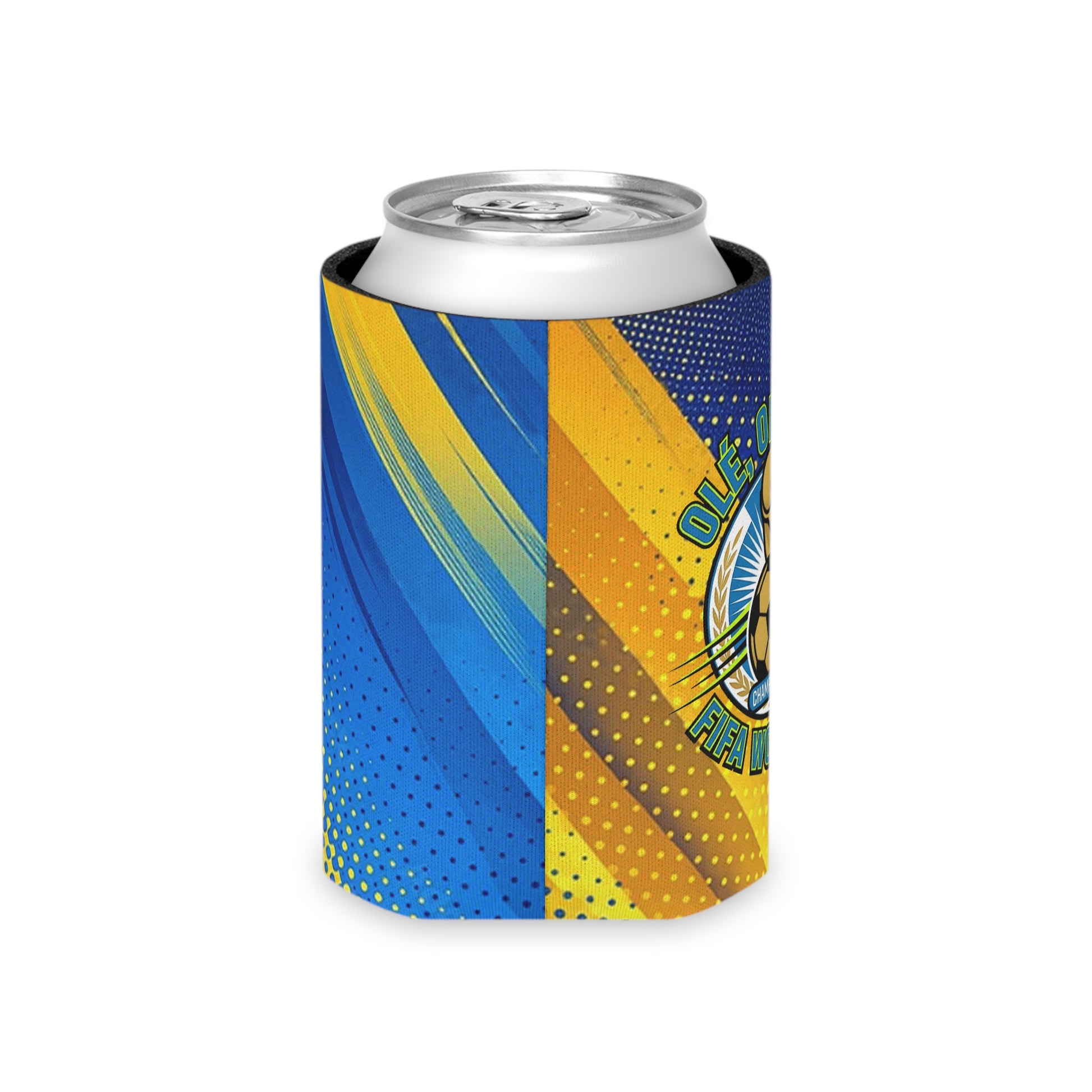 FIFA World Cup Can Cooler — "Olé, Olé, Olé" Soccer Koozie - Trending Novelties & Gifts