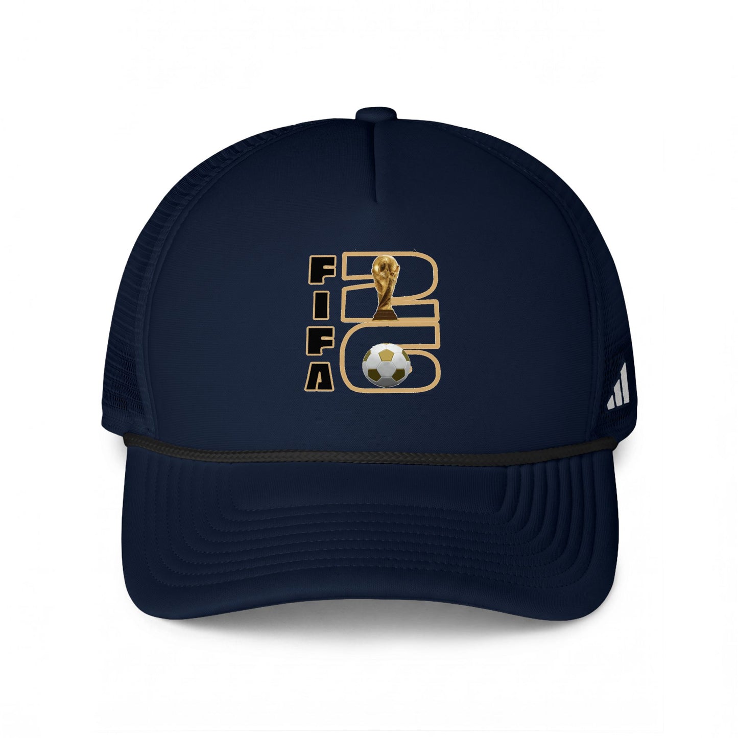 FIFA '26 Adidas Trucker Cap – Gold Trophy & Soccer Ball Mesh Cap - Trending Novelties & Gifts