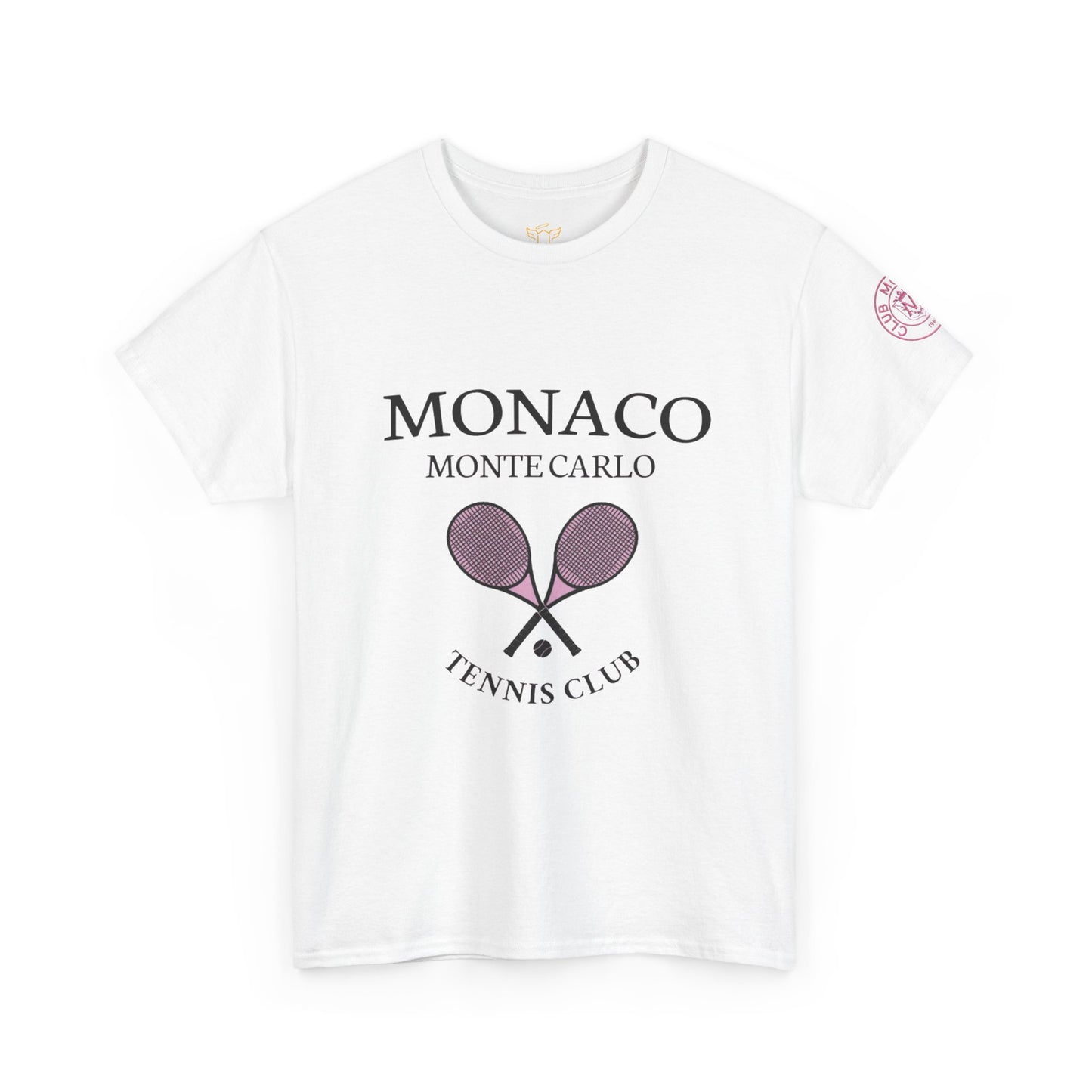 Monaco Monte Carlo Tennis Club Tee — Vintage Tennis Racket Shirt
