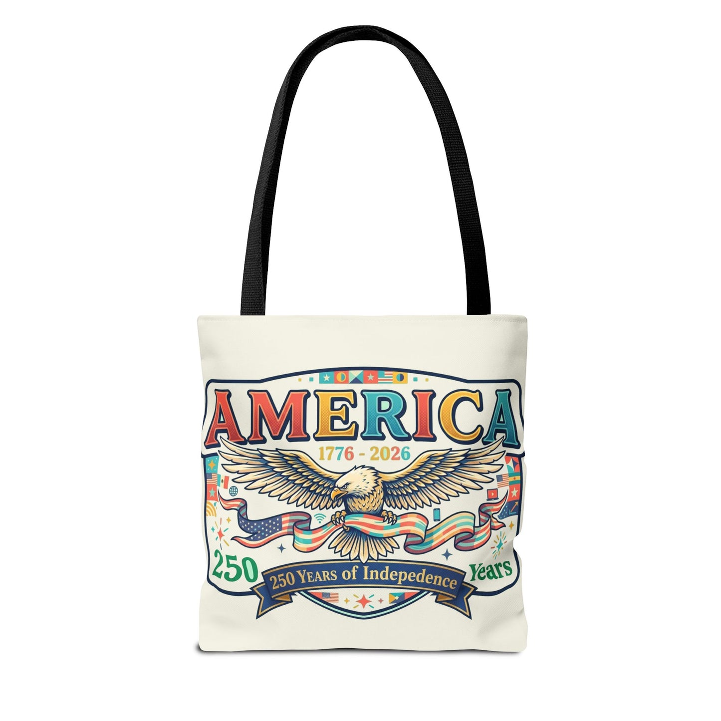 USA 250th ANNIVERSARY Tote Bag — America's 250th ANNIVERSARY Patriotic Eagle Tote - Trending Novelties & Gifts