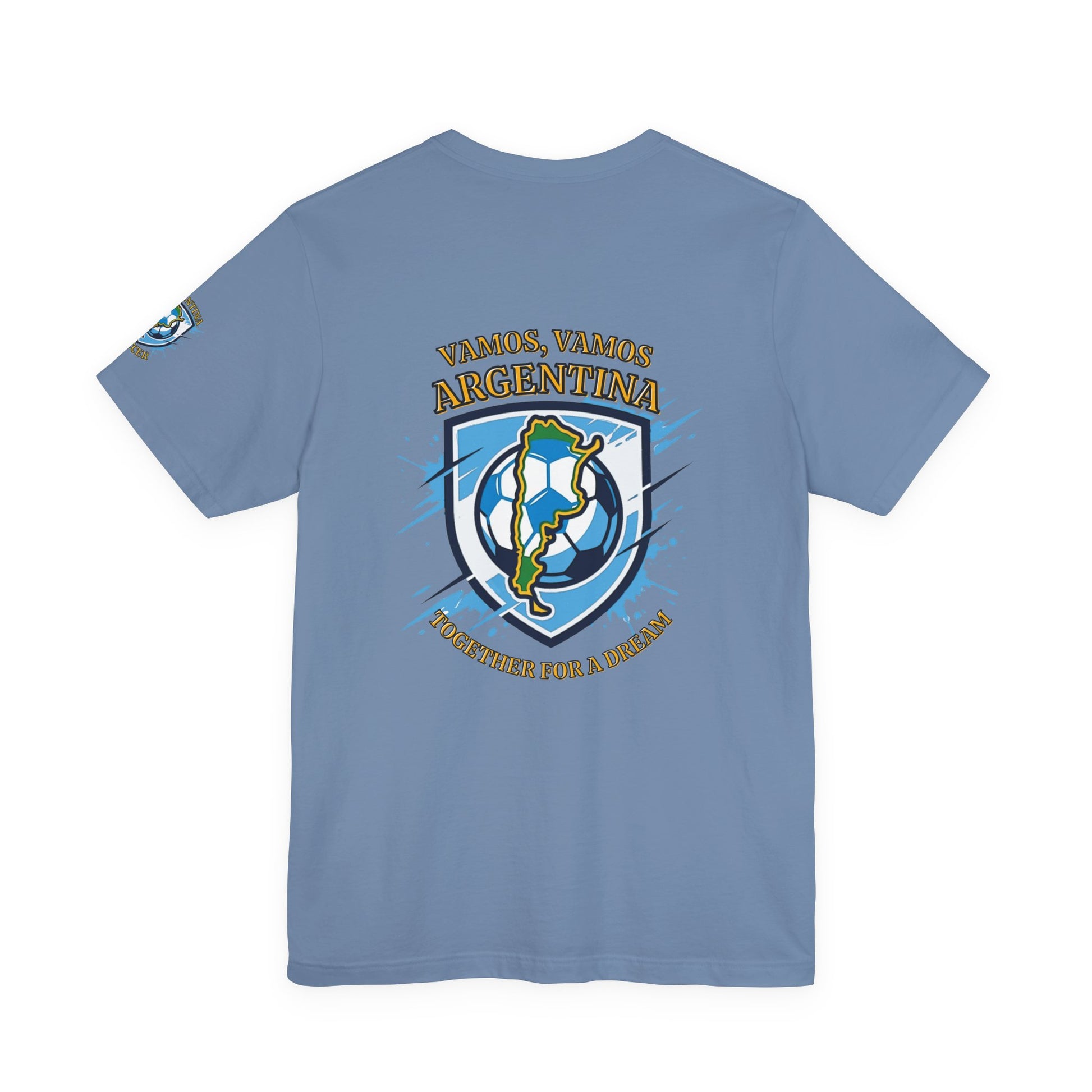 Argentina Soccer T-Shirt - "Vamos, Vamos Argentina" Together for a Dream Fan Tee - Trending Novelties & Gifts