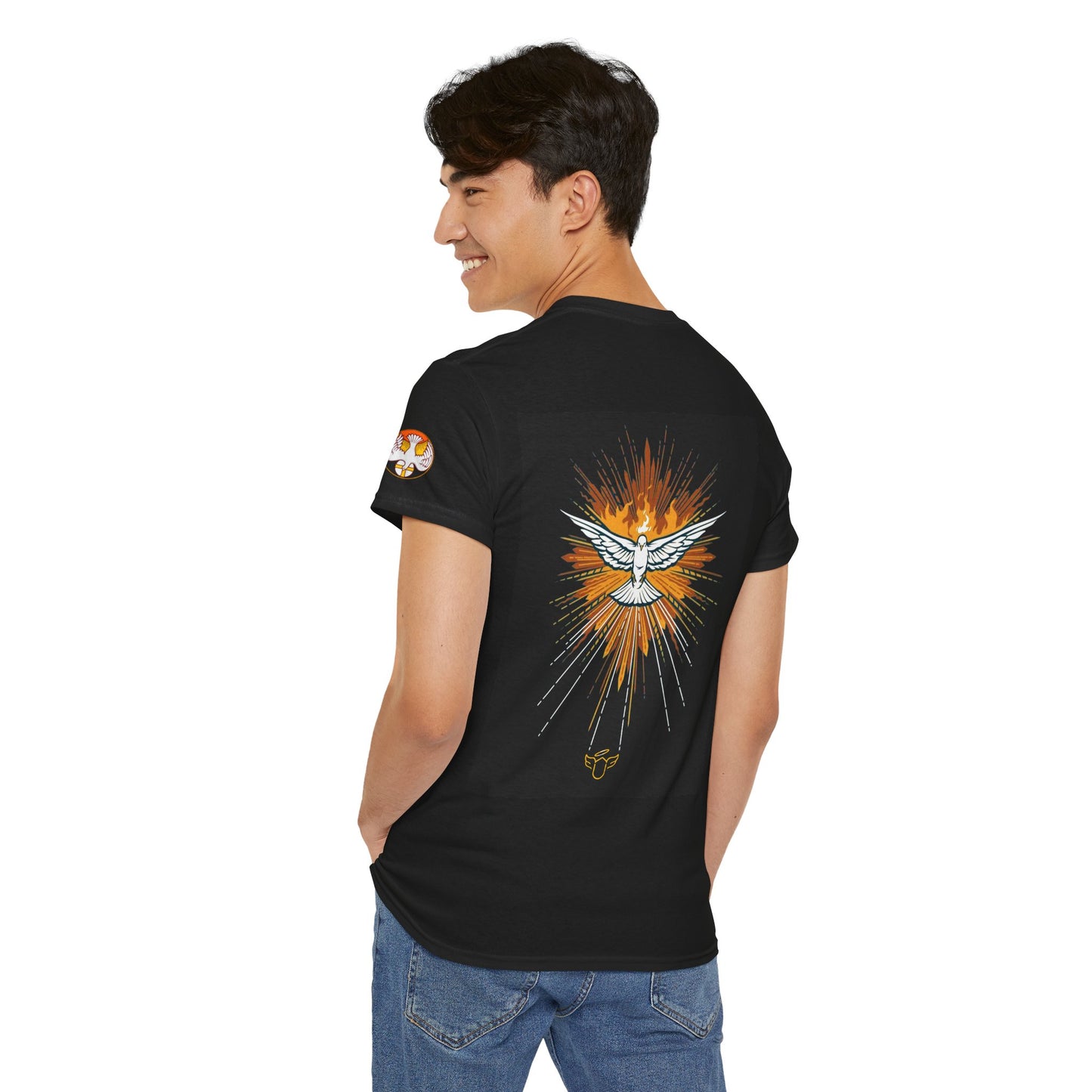 Holy Spirit Dove T-Shirt — Radiant Catholic Faith Graphic Tee (CT)