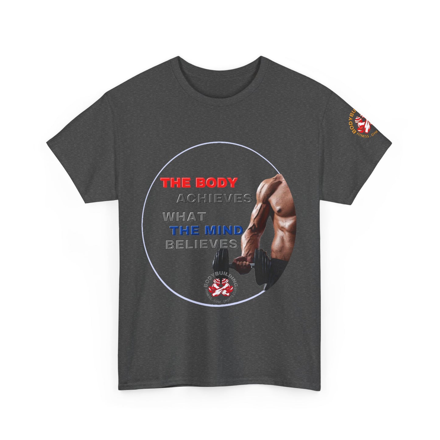 Fitness Quotes Gym Wear 2 Unisex Heavy Cotton Tee. FQT