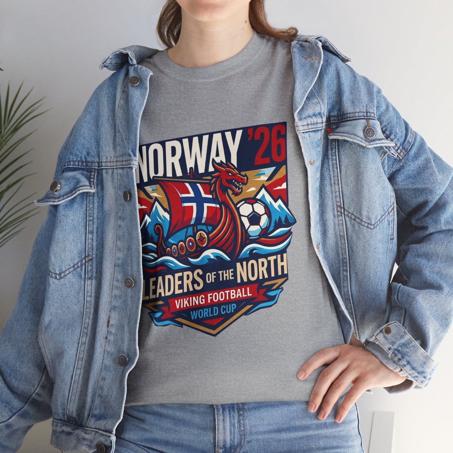 Leaders of the North: Norway '26 Soccer Fan Tee