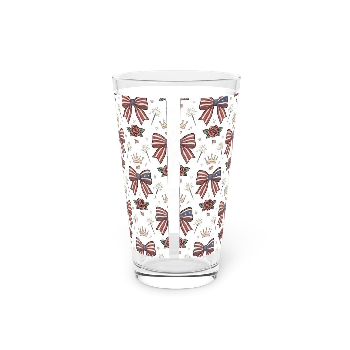 USA 250th ANNIVERSARY 16oz Pint Glass - Patriotic 'Land of the Free' 16oz Pint Glass - Trending Novelties & Gifts
