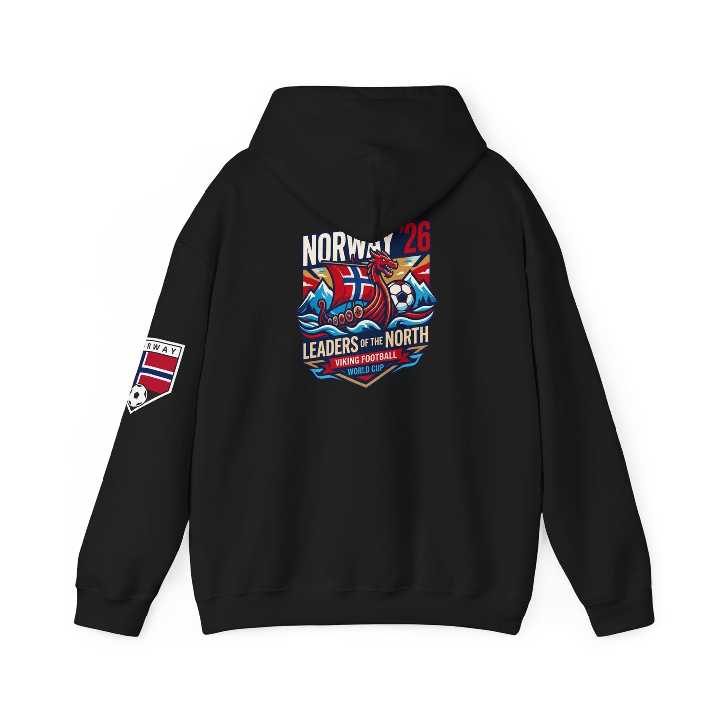 Norway '26 Leaders of the North Hoodie — Norwegian Soccer Fan Pullover