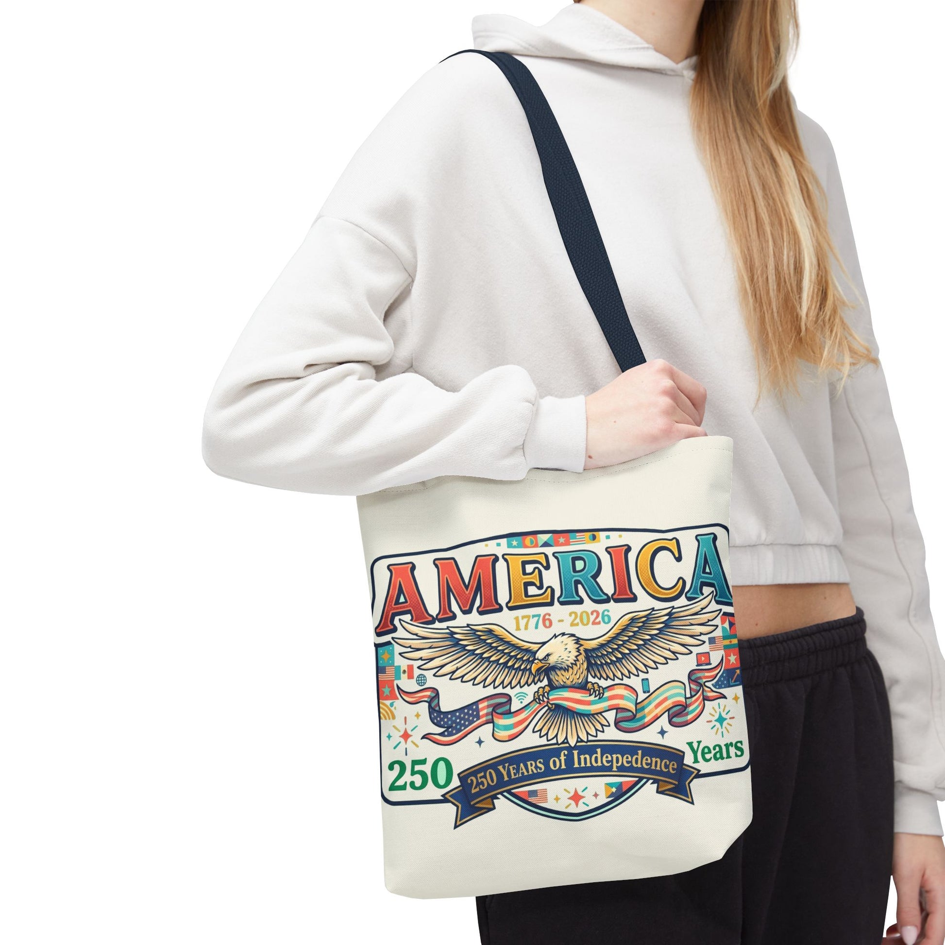 USA 250th ANNIVERSARY Tote Bag — America's 250th ANNIVERSARY Patriotic Eagle Tote - Trending Novelties & Gifts