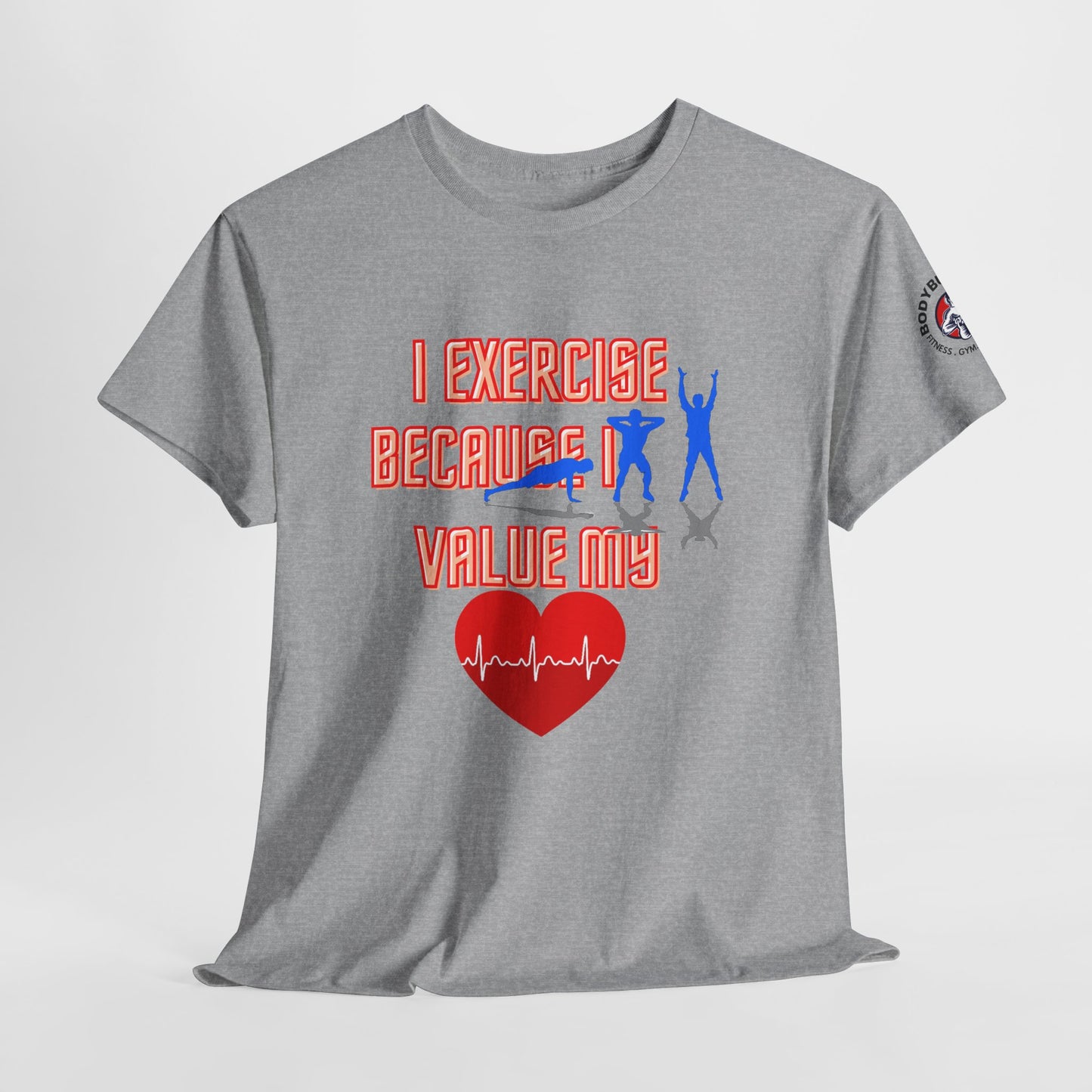 Fitness Quotes Heart Health Cotton T-shirt. FQT