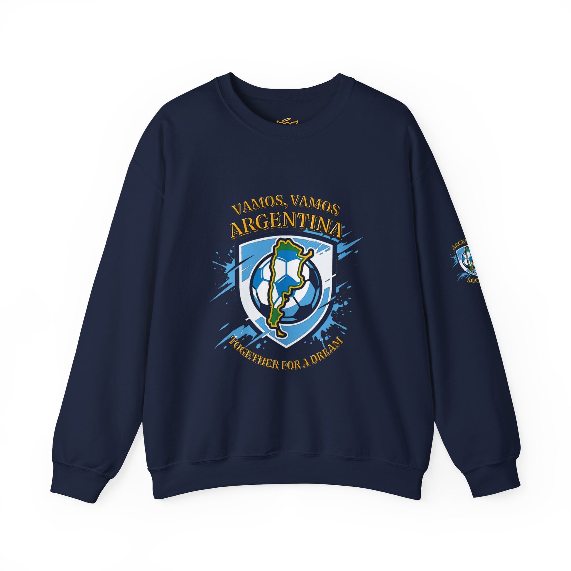 Argentina Soccer Crewneck Sweatshirt – "Vamos, Vamos Argentina" Football Fan Pullover - Trending Novelties & Gifts