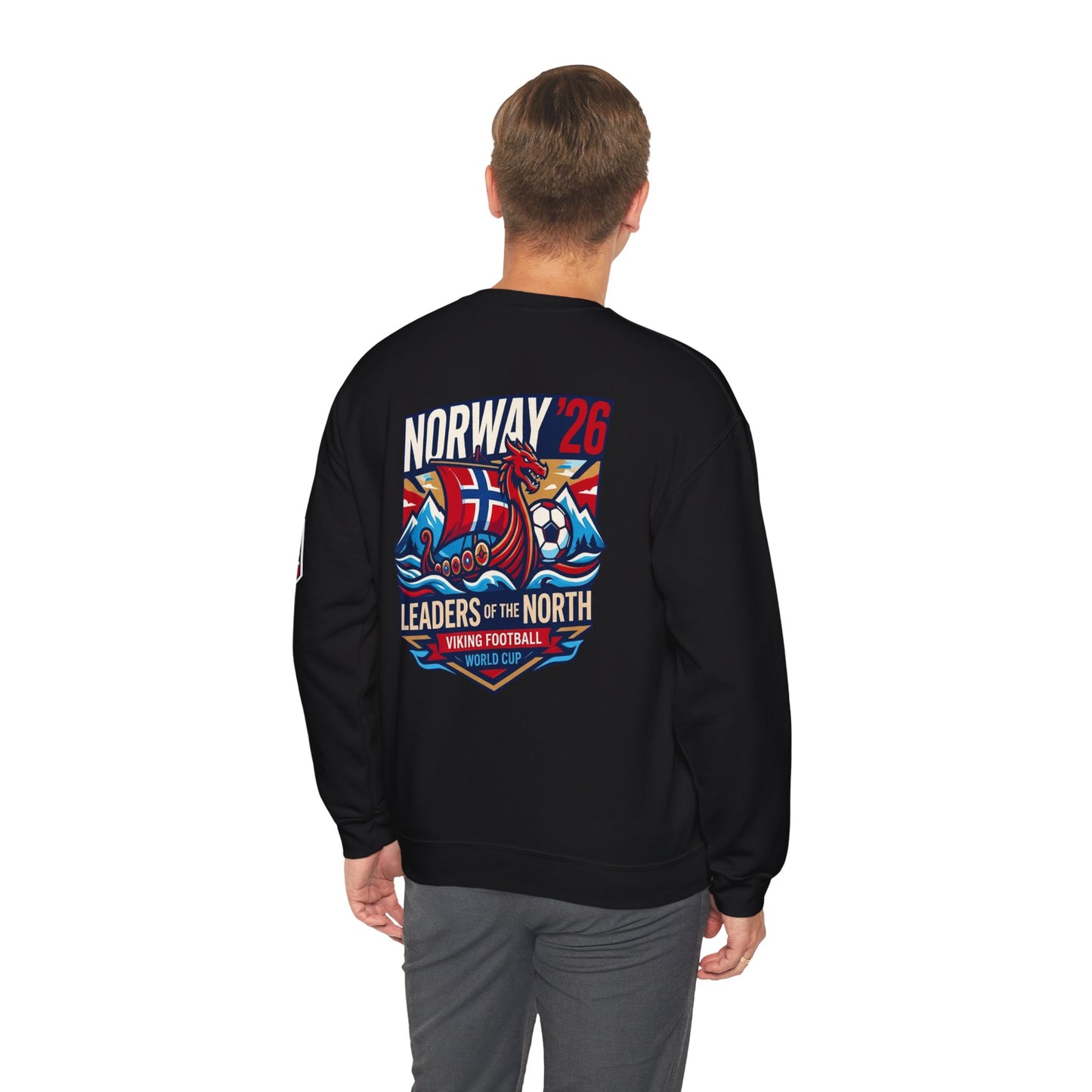 Norway '26 Viking Soccer Sweatshirt — Leaders of the North World Cup Fan Pullover