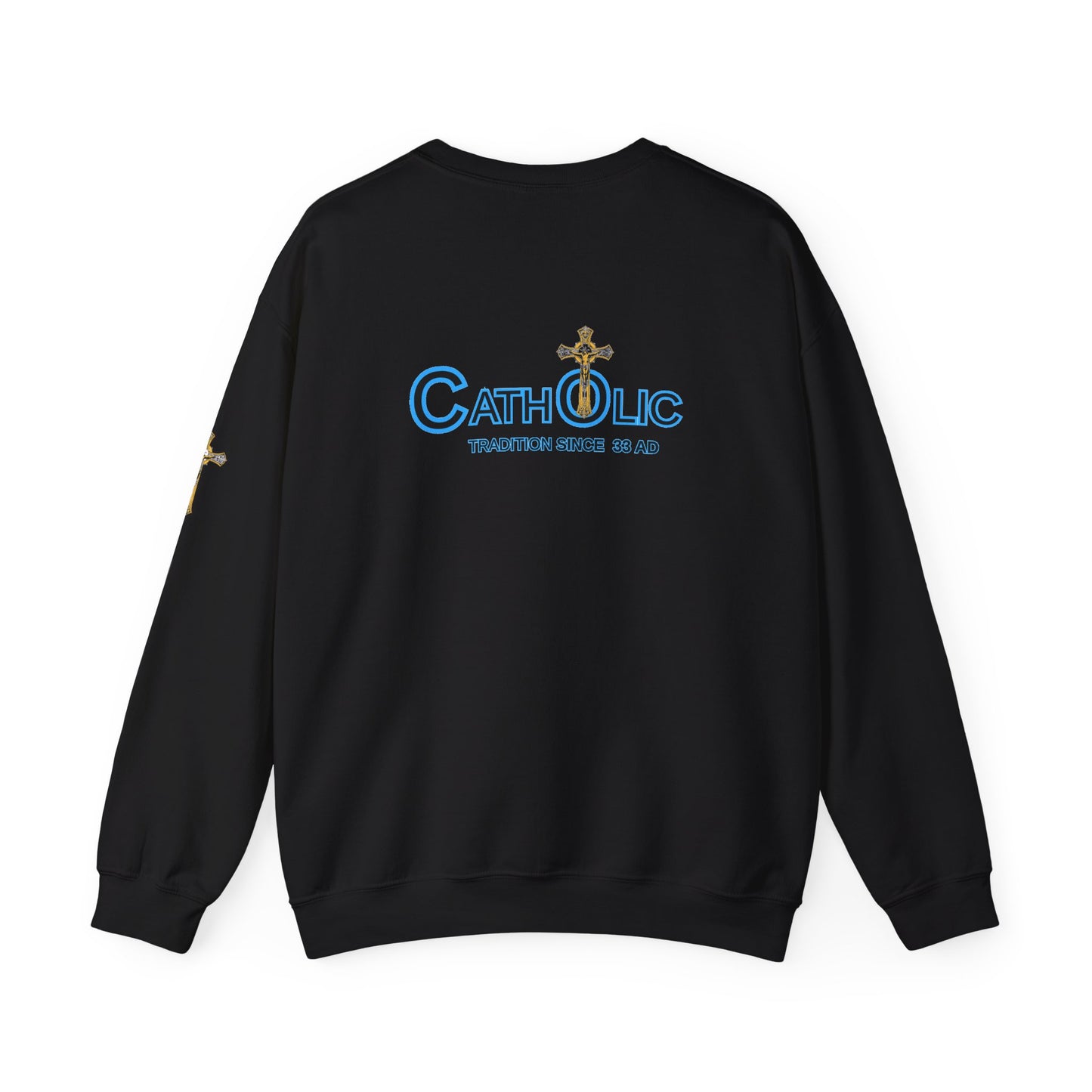 Catholic Crewneck Sweatshirt – "Tradition Since 33 AD" Religious Pullover ((CT)
