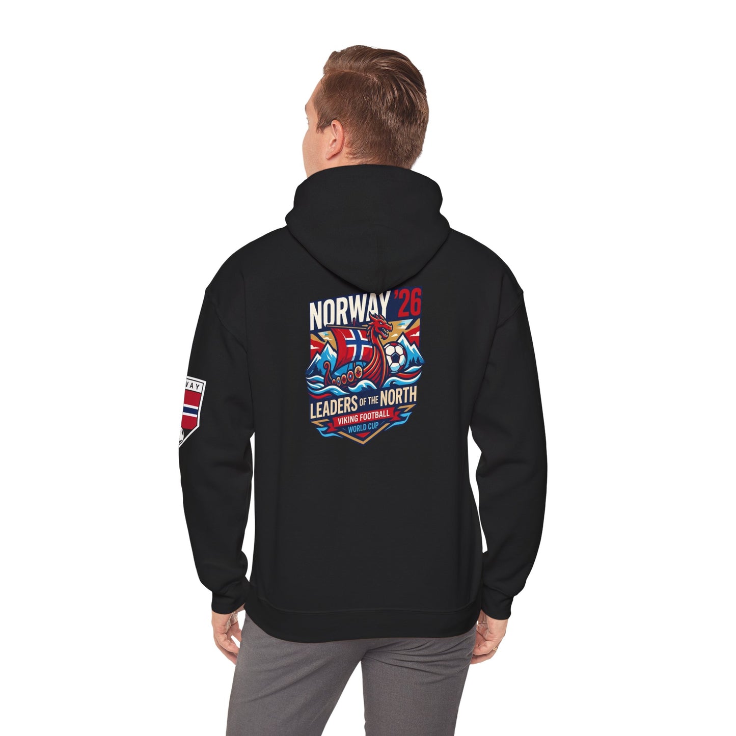 Norway '26 Leaders of the North Hoodie — Norwegian Soccer Fan Pullover
