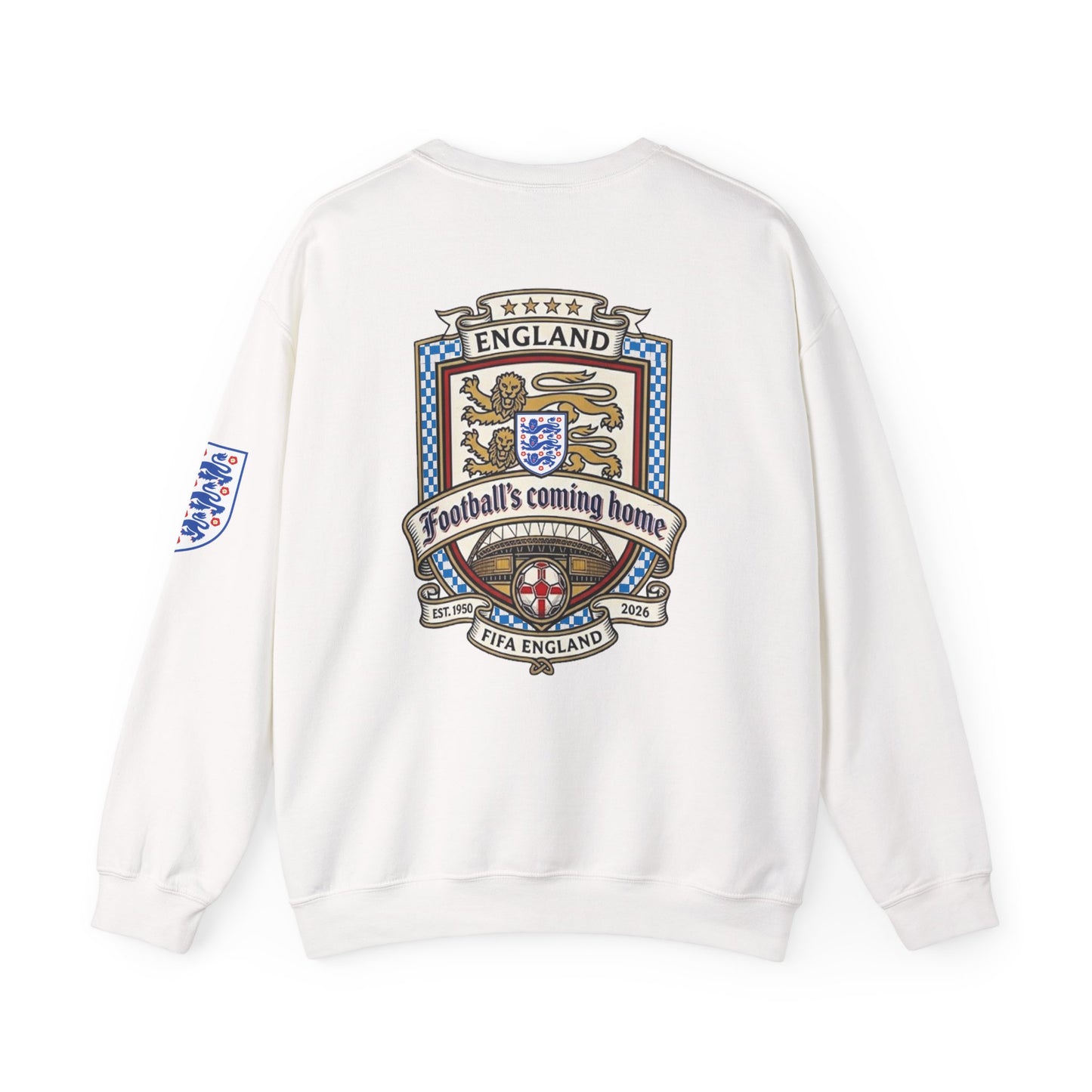 England's Soccer Fans' Crewneck Sweatshirt - "Football's Coming Home"