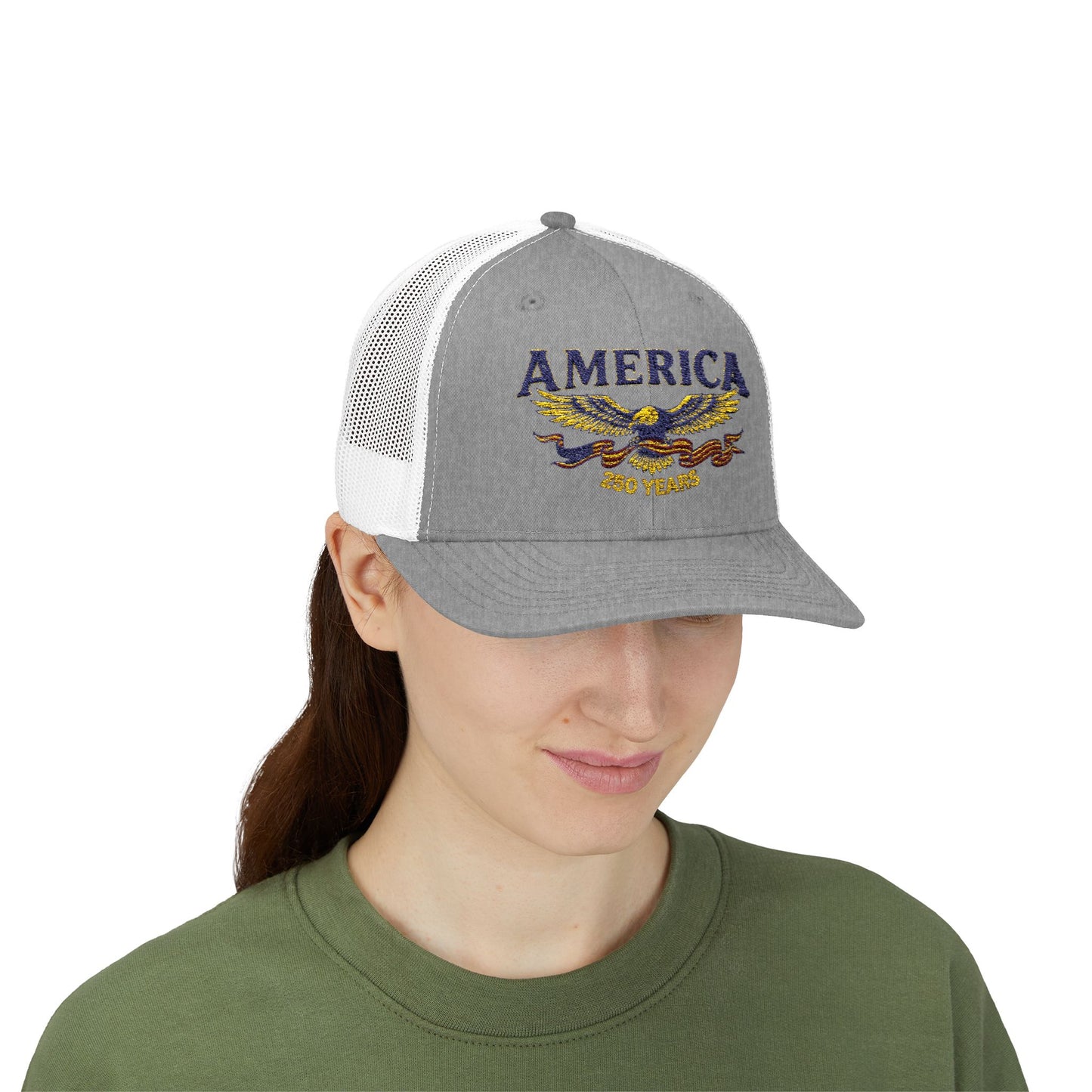 USA 250 Years Eagle Snapback Trucker Cap - Trending Novelties & Gifts