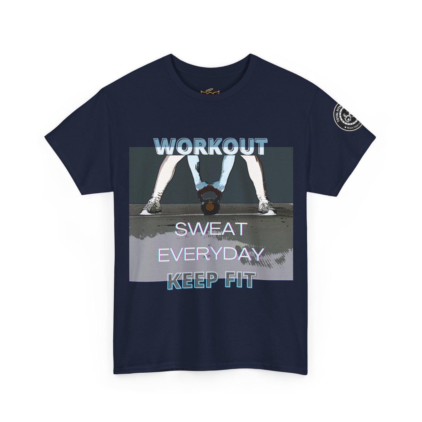 Fitness Workout Quotes Unisex Tee - "KEEP FIT" Cotton T-shirt. FQT