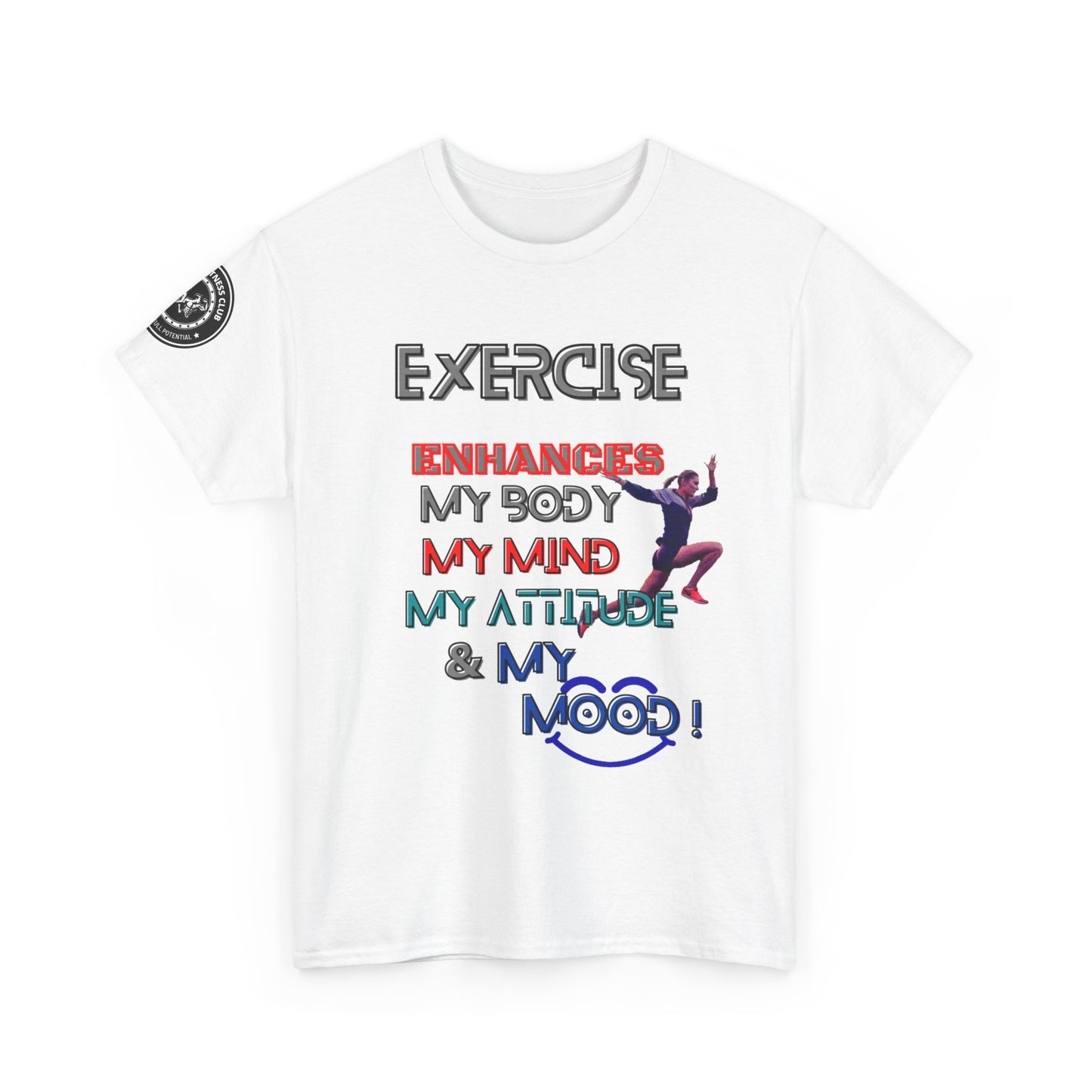 Fitness Quotes Gym Wear Unisex Heavy Cotton Tee 3. FQT