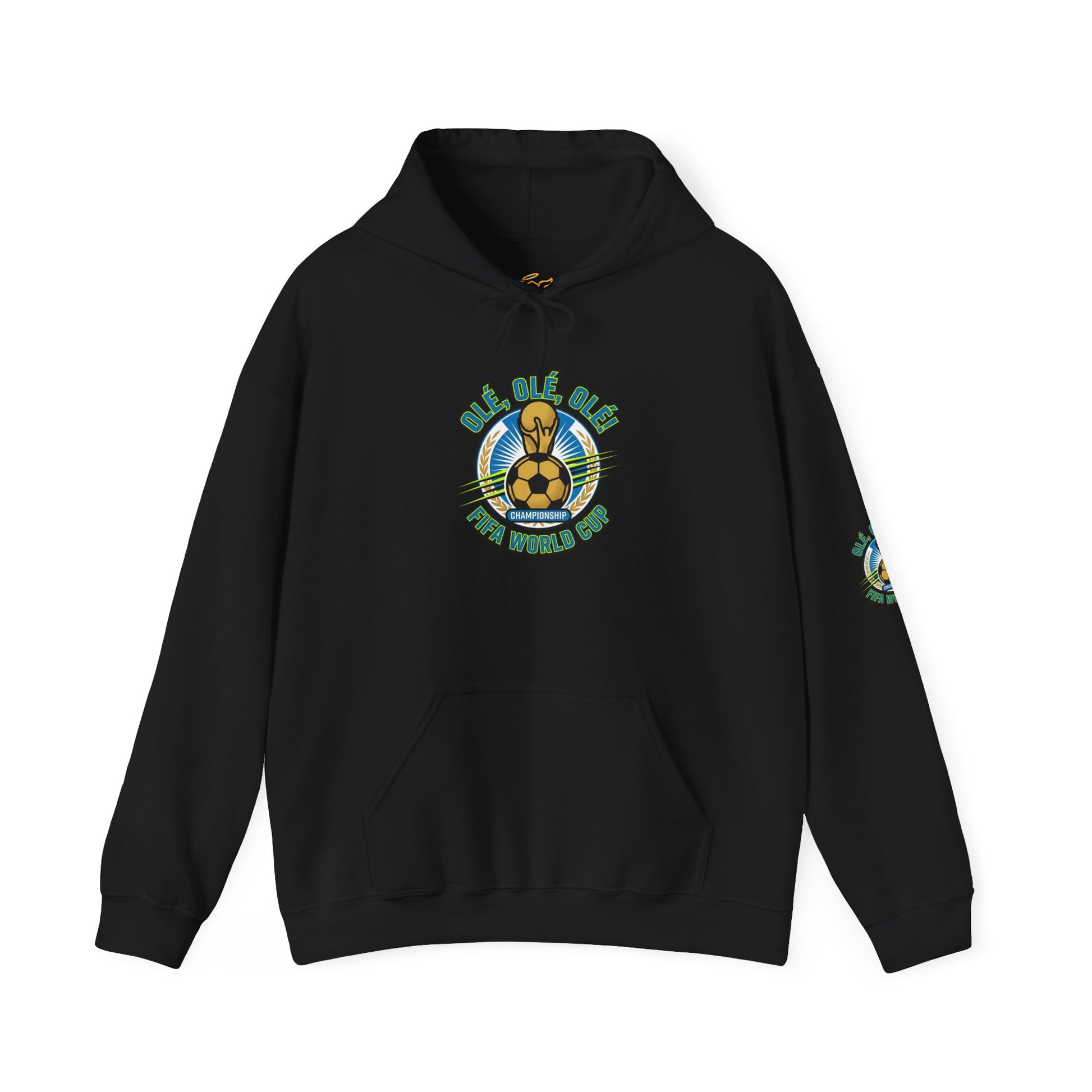 Soccer Champions Graphic Hoodie — World Cup Vintage Trophy Design Hoodie - Trending Novelties & Gifts