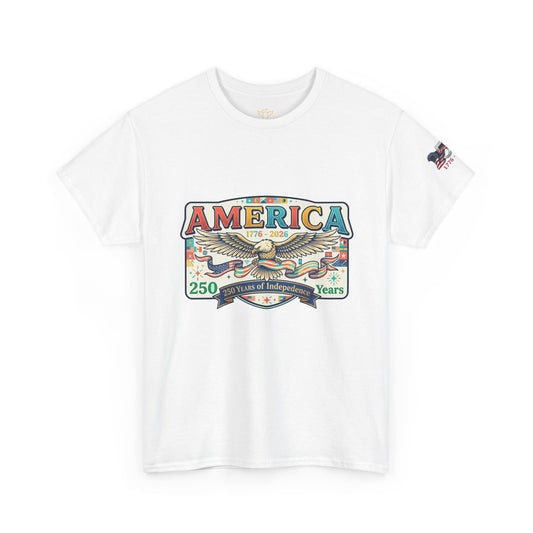 USA 250th ANNIVERSARY Vintage Graphic Tee — 250 Years Patriotic Independence Day Shirt - Trending Novelties & Gifts