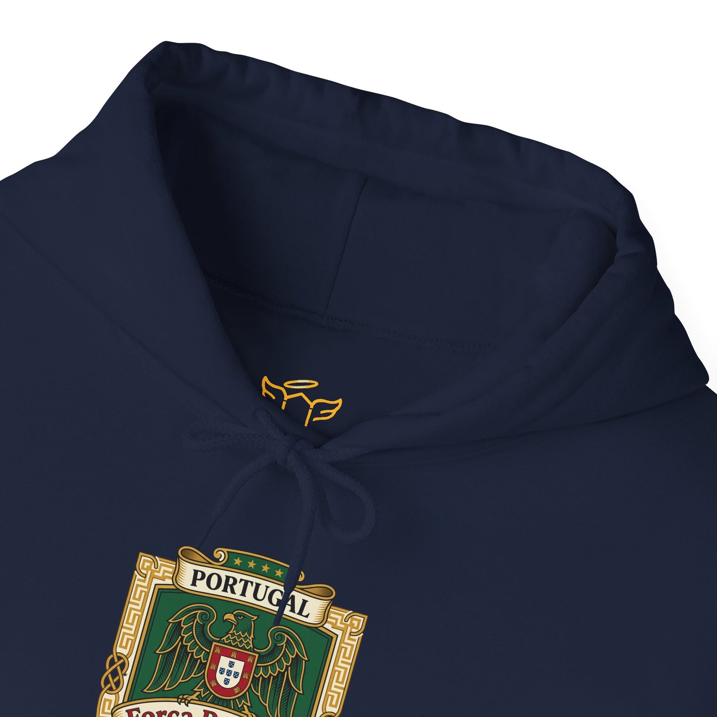 Portugal Soccer Crest Hoodie — Classic Portuguese Pride Pullover