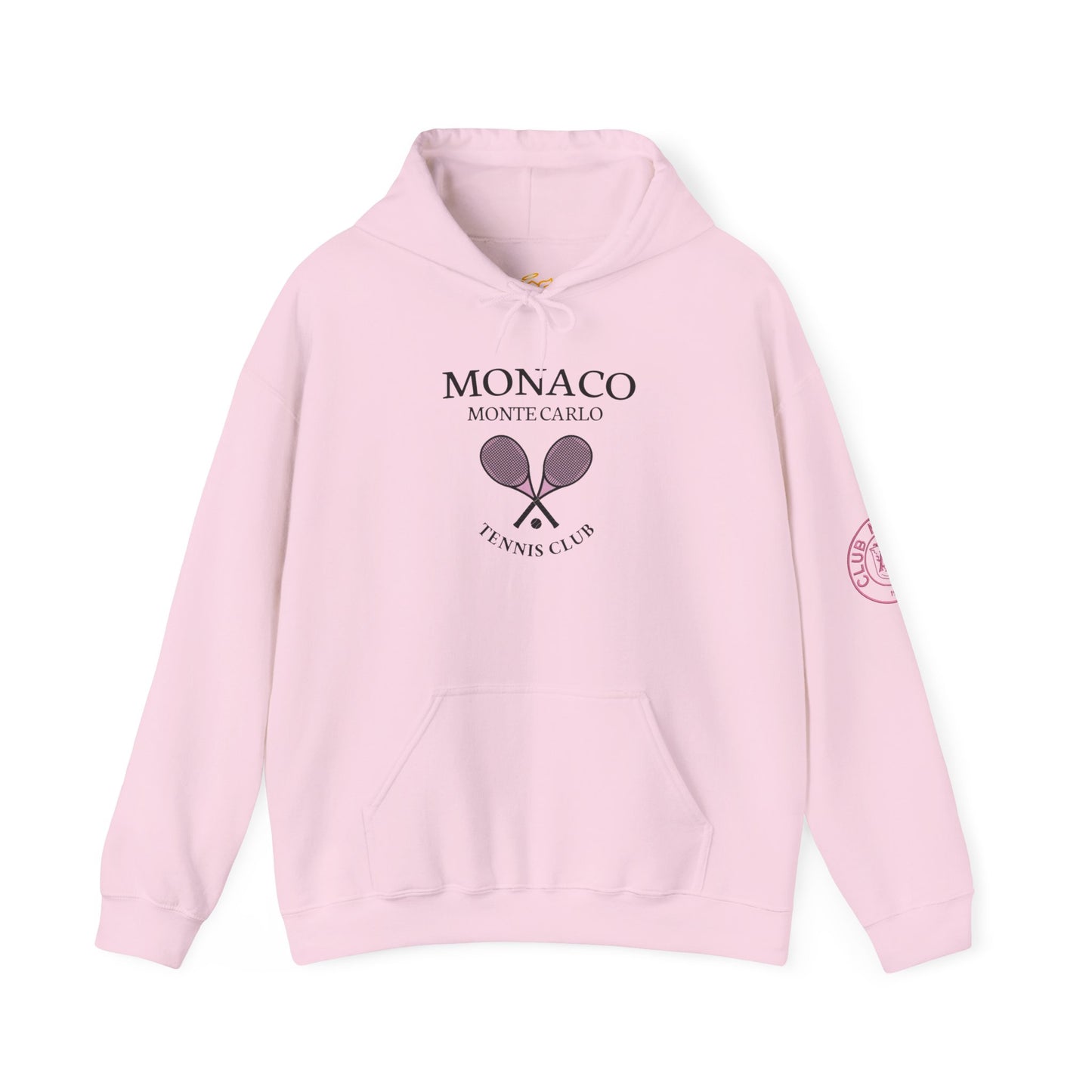 Monaco Monte Carlo Tennis Club Hoodie – Vintage Racket Logo Pullover