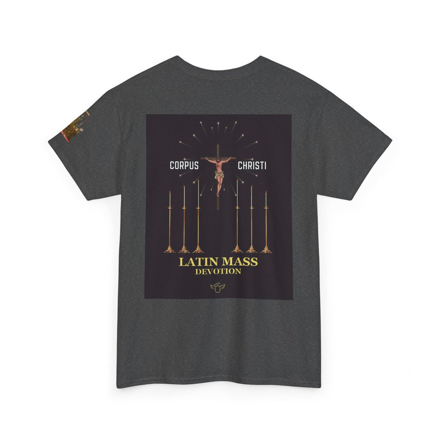 Corpus Christi Crucifix Tee — Latin Mass Devotion T-Shirt (CT)