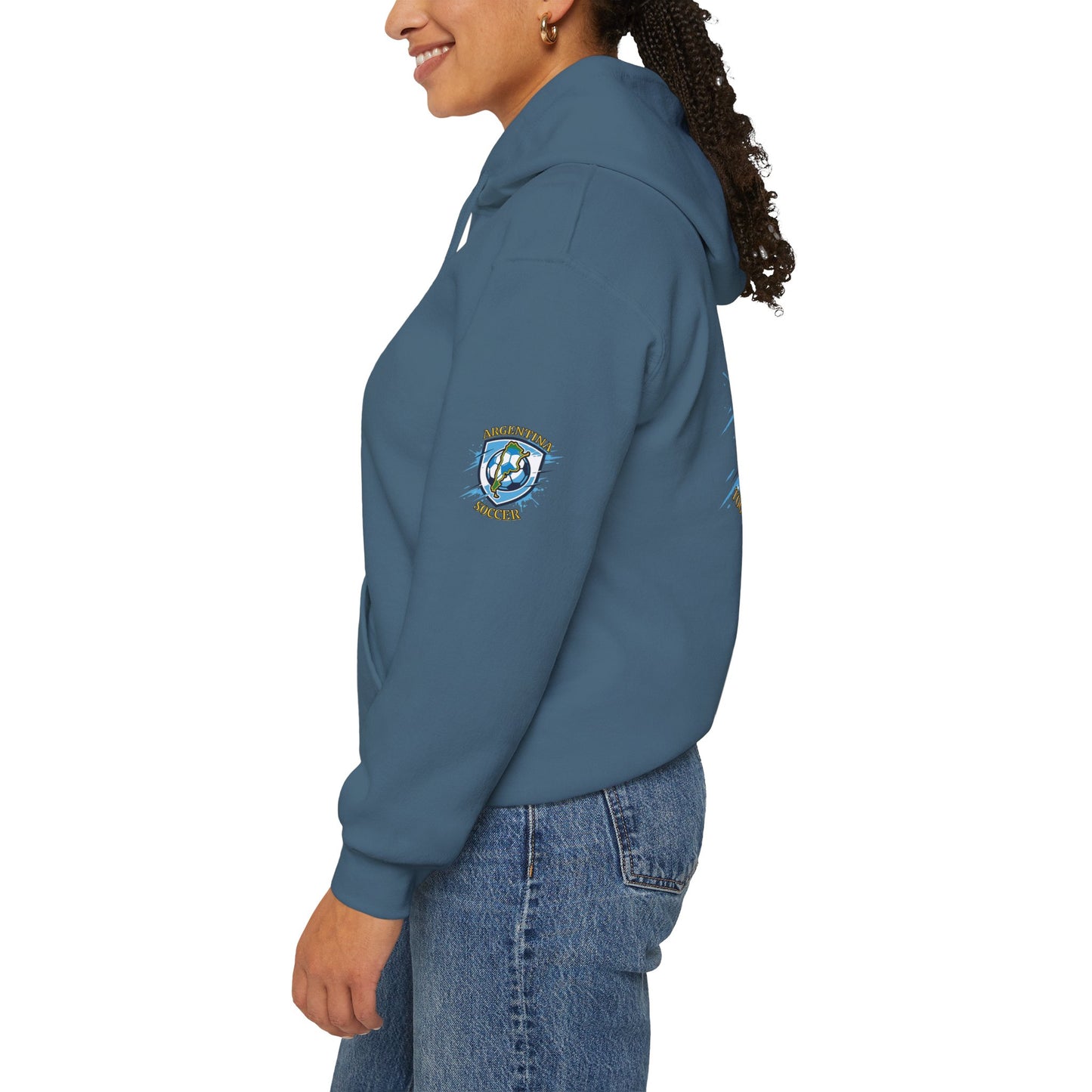 Argentina Soccer Hoodie – Vamos Argentina Crest "Together for a Dream" Fan Hoodie - Trending Novelties & Gifts