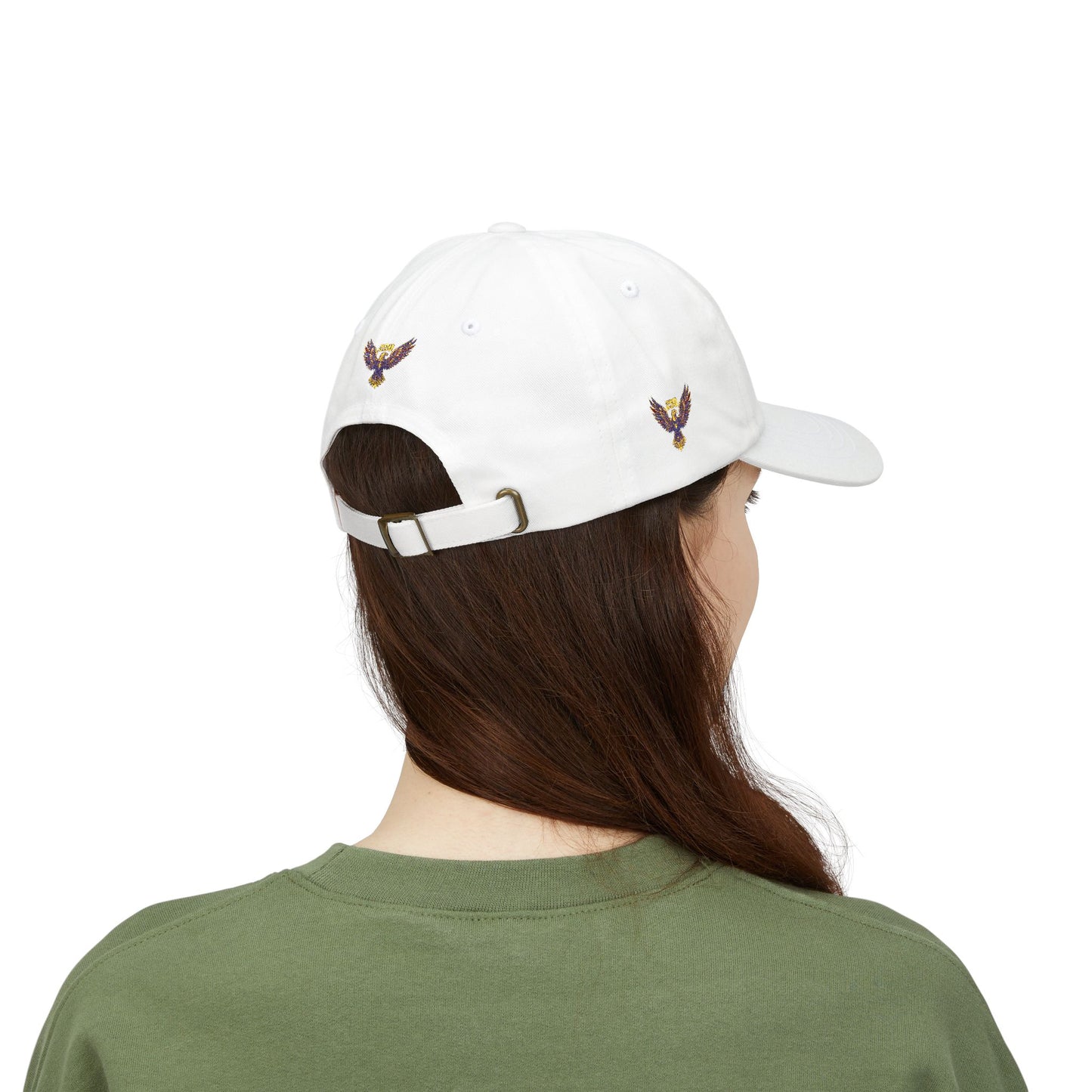 Embroidered Eagle Dad Cap — Vintage Patriot Baseball Cap (USA 250th)