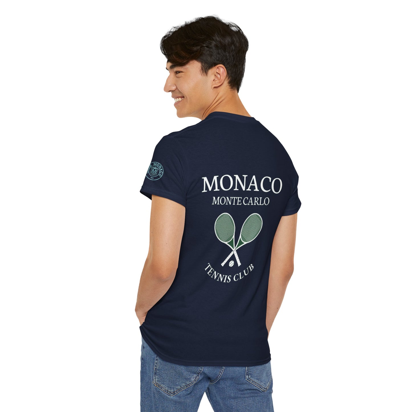 Monaco Monte Carlo Tennis Club T‑Shirt — Vintage Tennis Club Tee