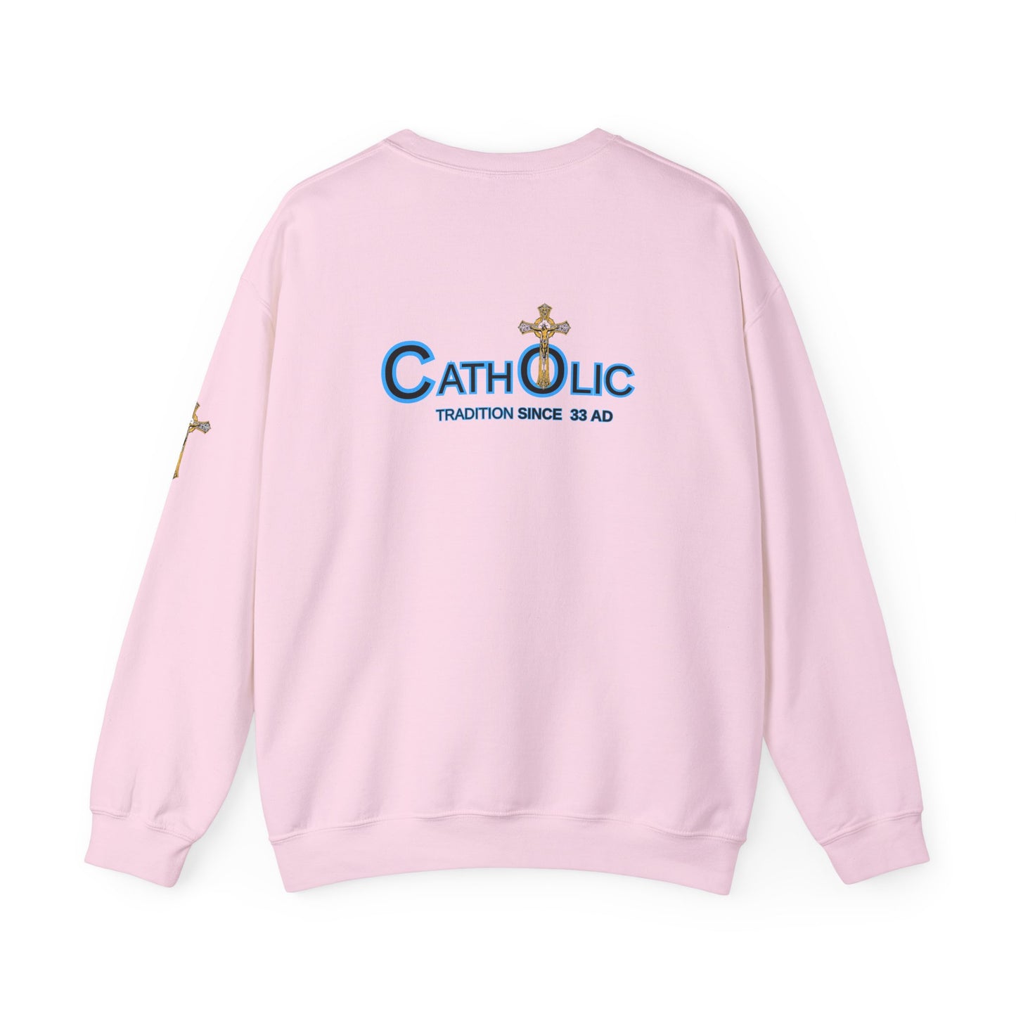 Catholic Crewneck Sweatshirt – "Tradition Since 33 AD" Religious Pullover ((CT)