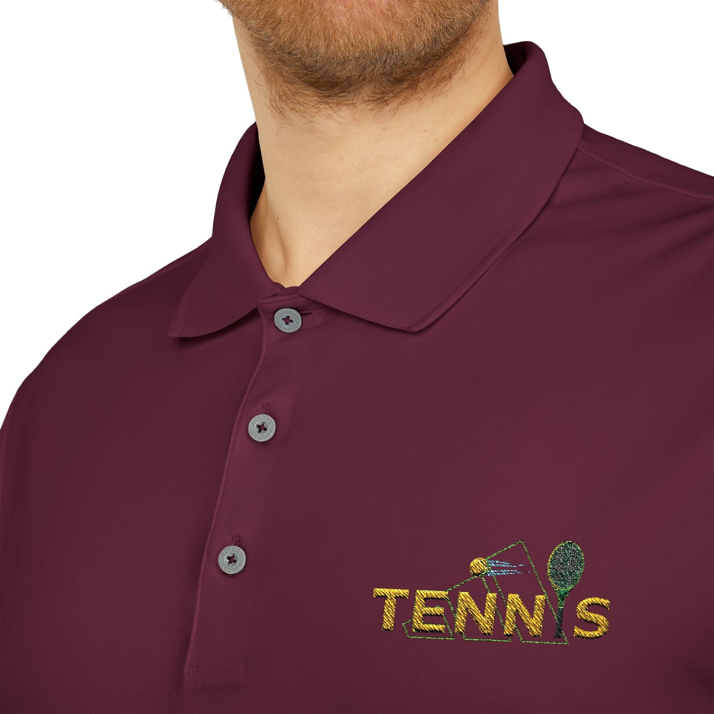 Adidas Tennis Fan Polo Shirt - Creative Tennis Motif