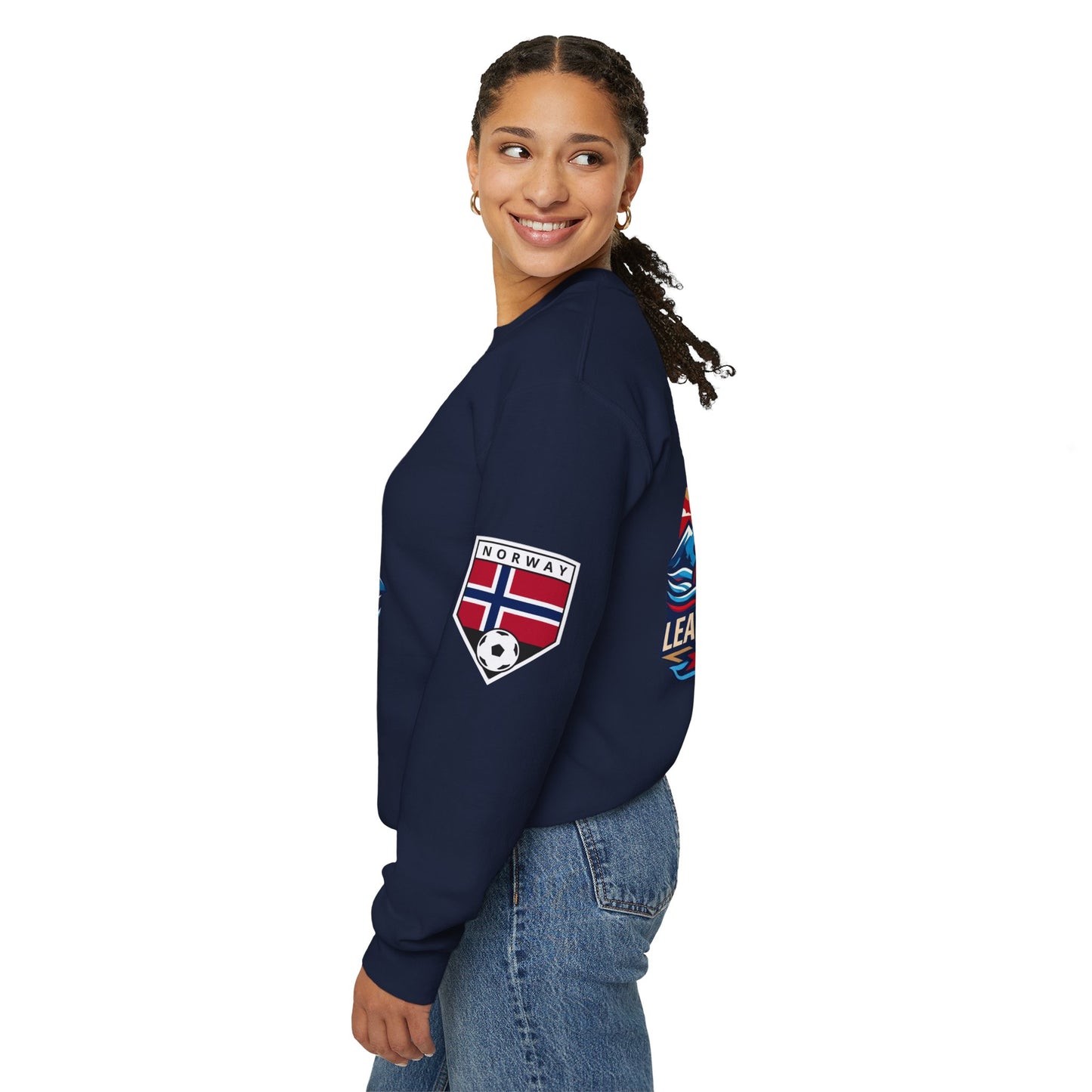 Norway '26 Viking Soccer Sweatshirt — Leaders of the North World Cup Fan Pullover