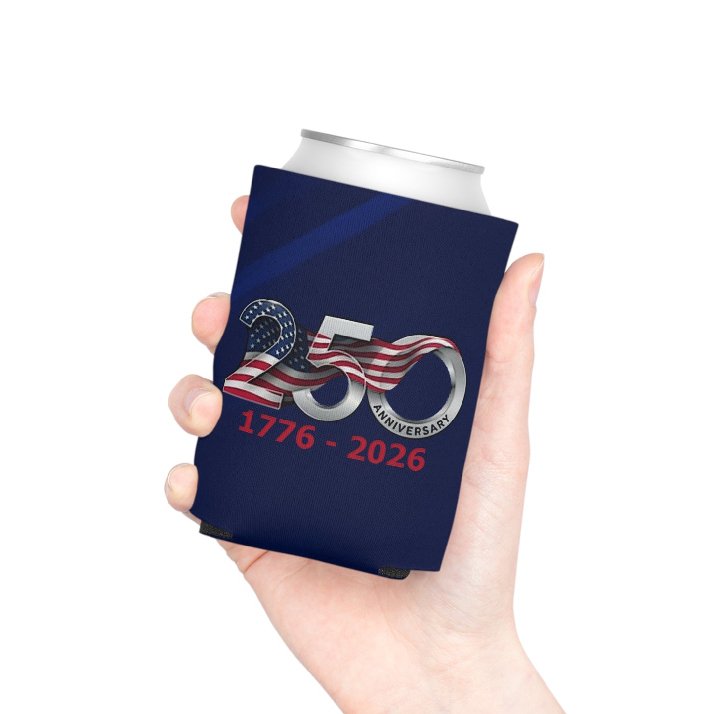 USA 250th ANNIVERSARY American Flag Can Cooler – Patriotic Koozie - Trending Novelties & Gifts
