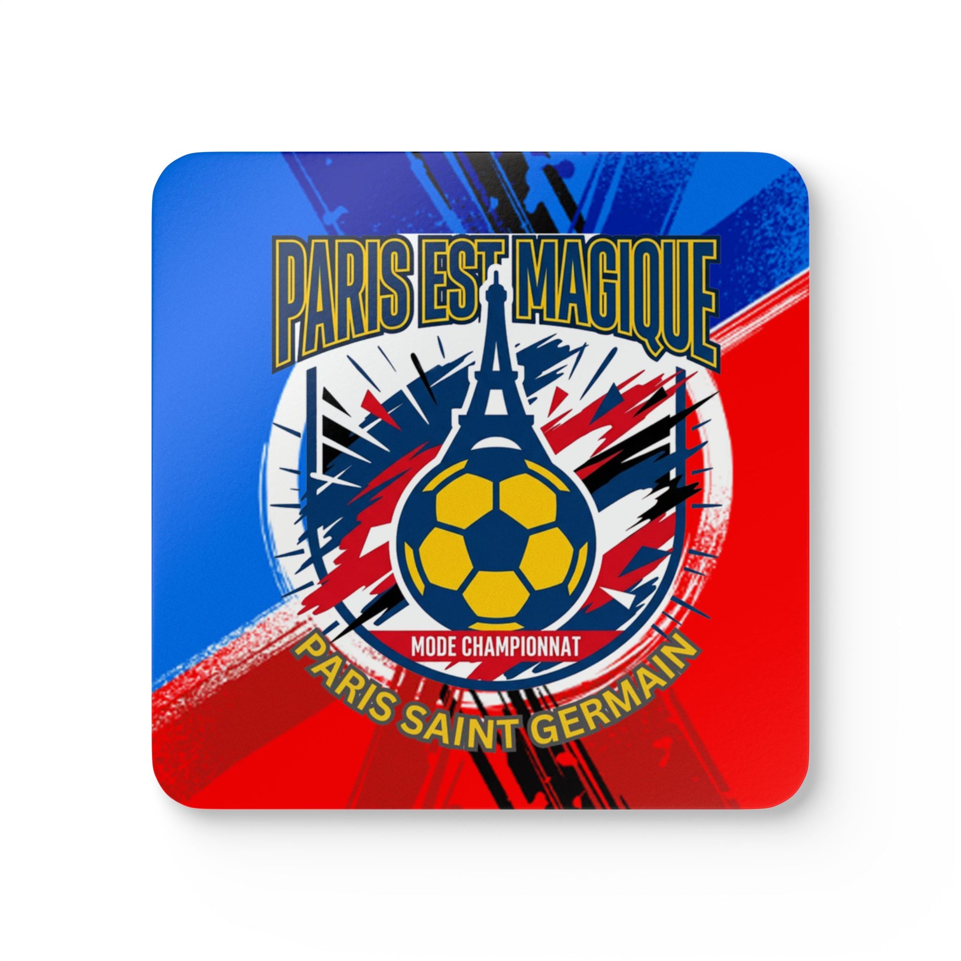 Paris Saint-Germain Soccer Cork Coaster Set – "Paris Est Magique" Team Drink Coasters - Trending Novelties & Gifts