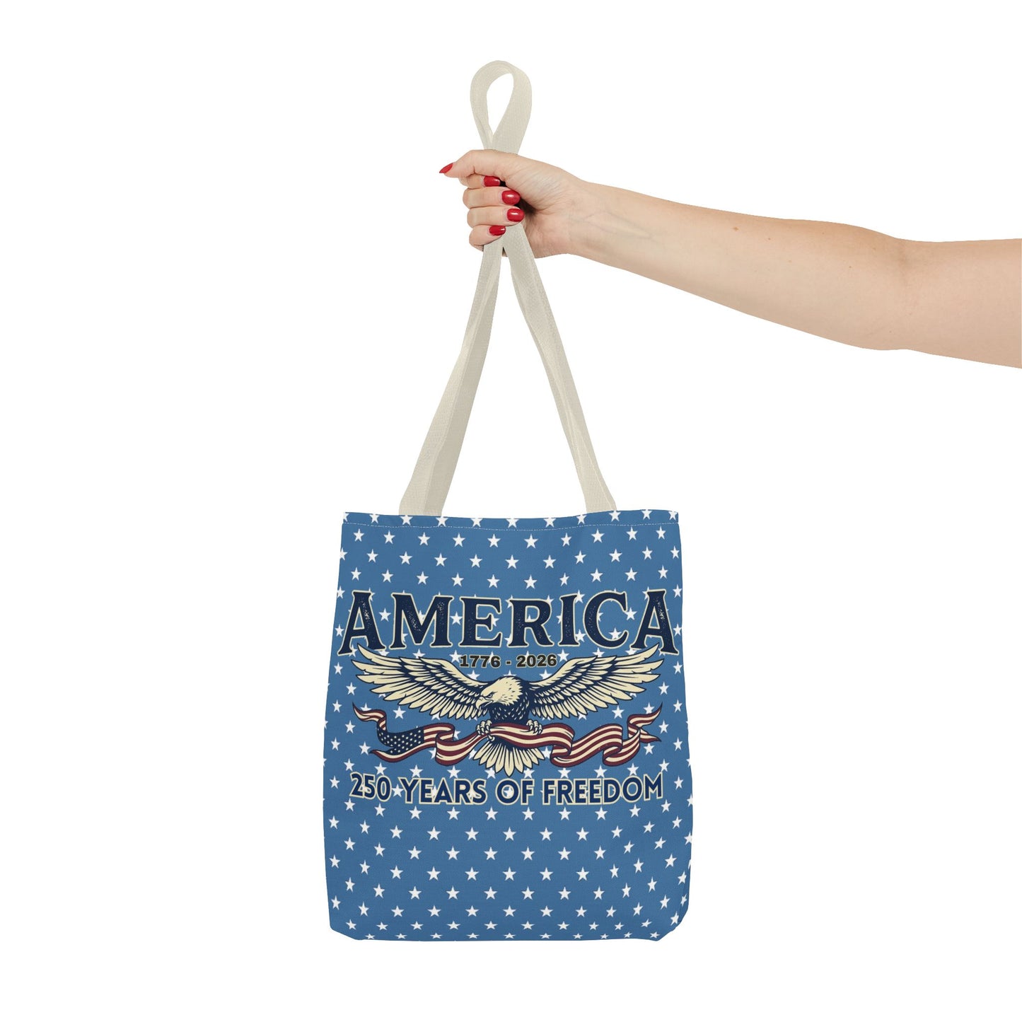 USA 250th ANNIVERSARY Patriotic Tote Bag  | America's 250 Years of Freedom" Eagle Design Tote - Trending Novelties & Gifts