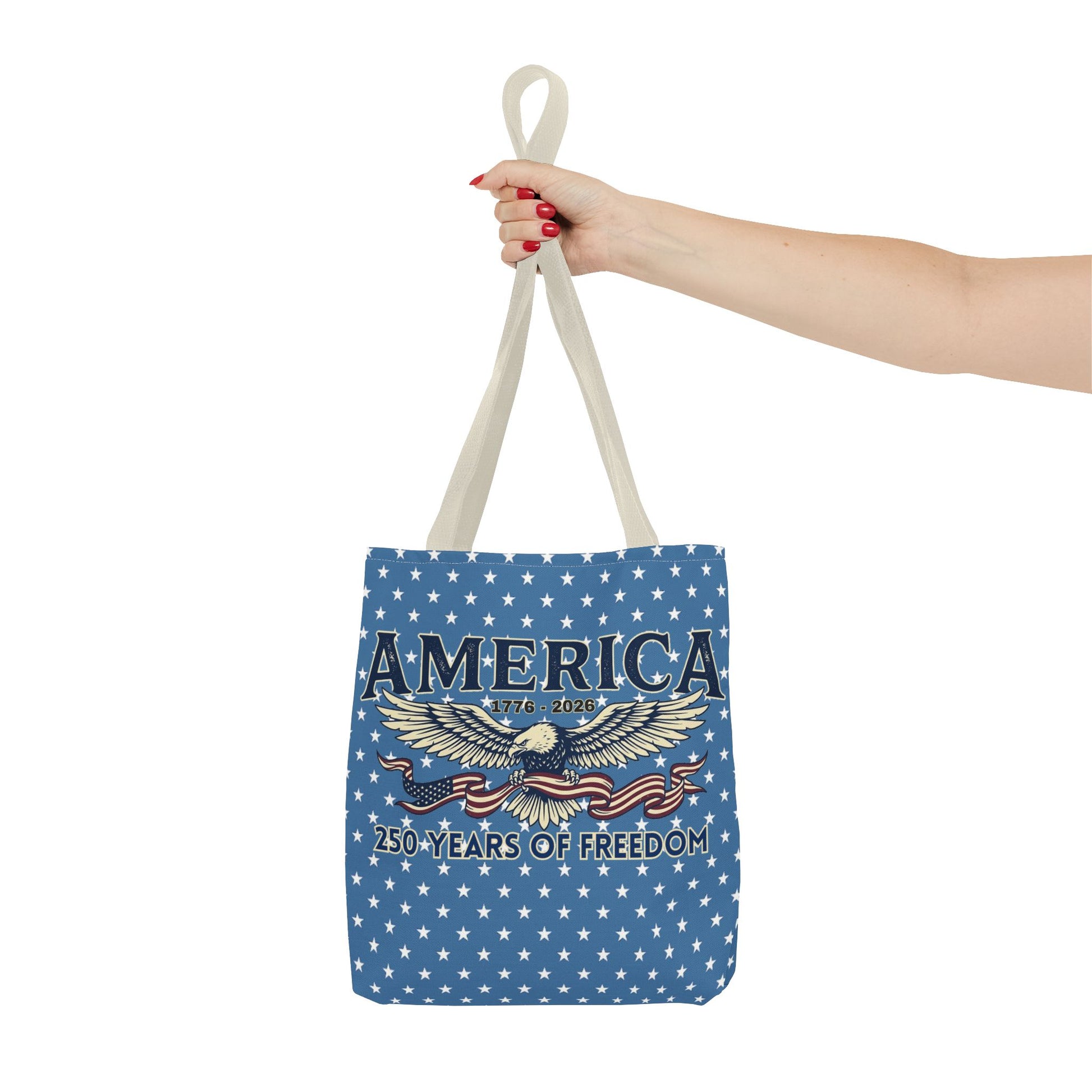 USA 250th ANNIVERSARY Patriotic Tote Bag  | America's 250 Years of Freedom" Eagle Design Tote - Trending Novelties & Gifts