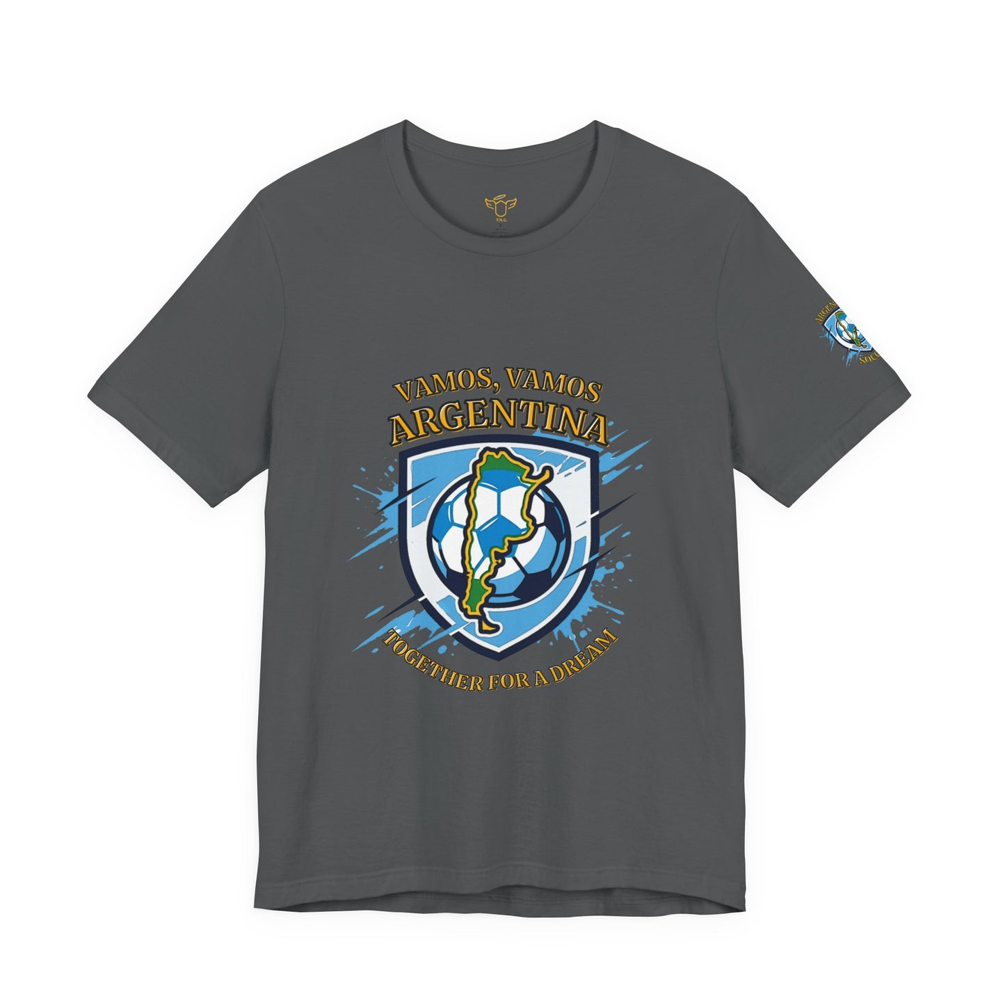 Argentina Soccer T-Shirt - "Vamos, Vamos Argentina" Together for a Dream Fan Tee - Trending Novelties & Gifts