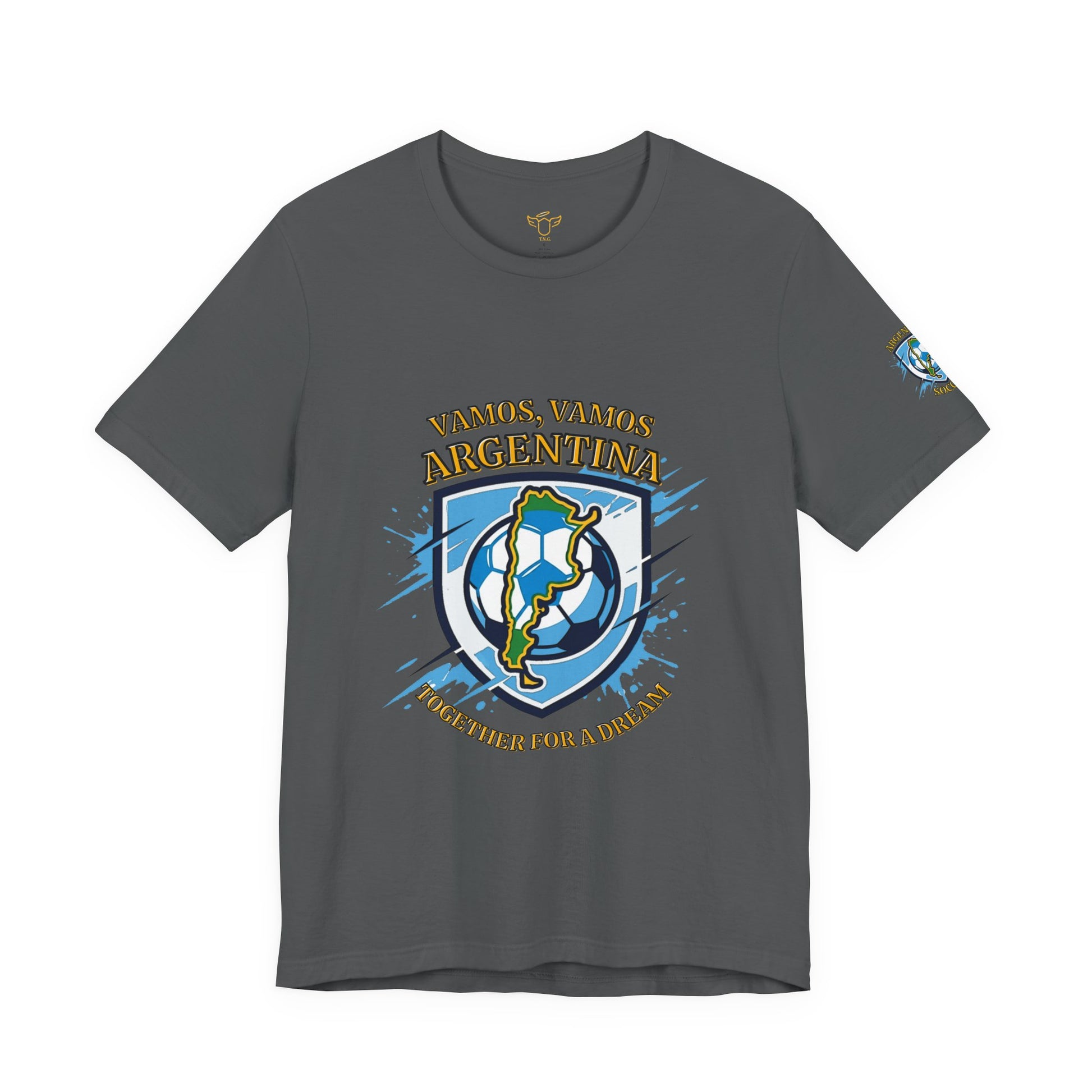 Argentina Soccer T-Shirt - "Vamos, Vamos Argentina" Together for a Dream Fan Tee - Trending Novelties & Gifts