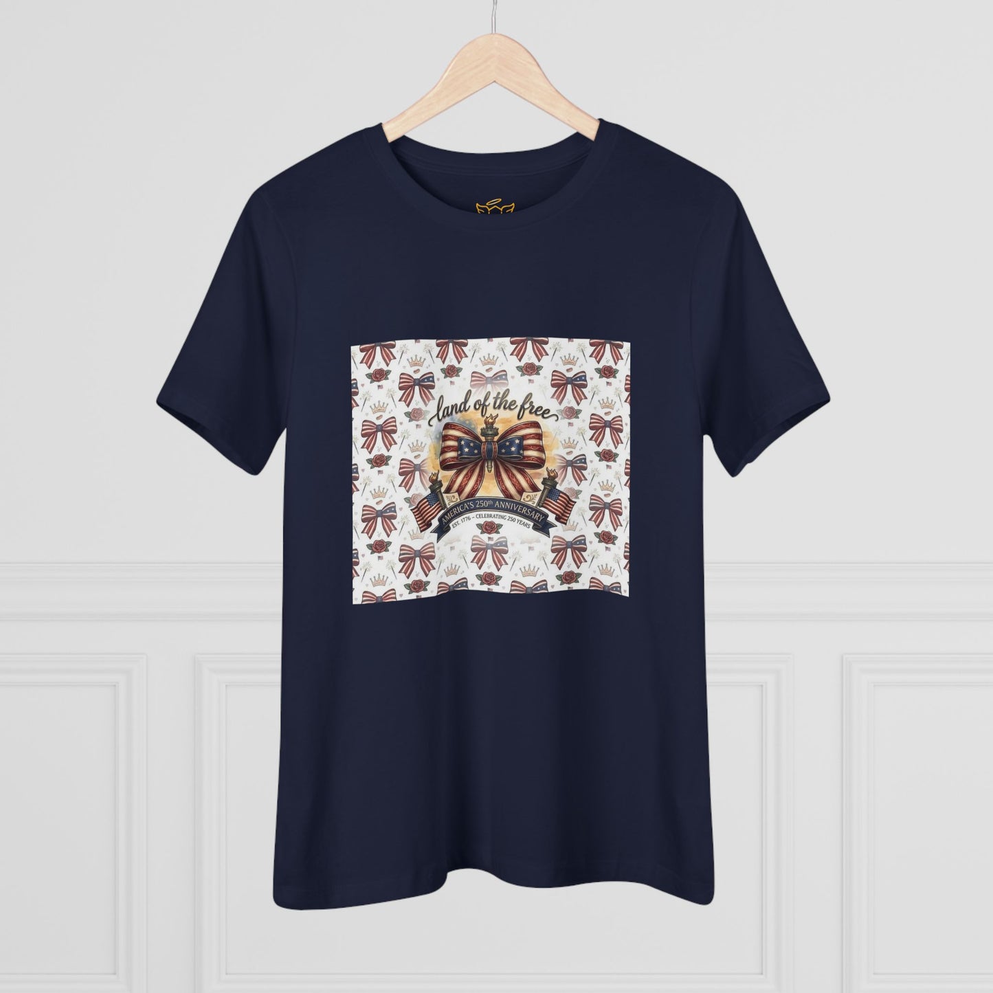 USA 250th Anniversary Patriotic Bow Women's Tee - Trending Novelties & Gifts