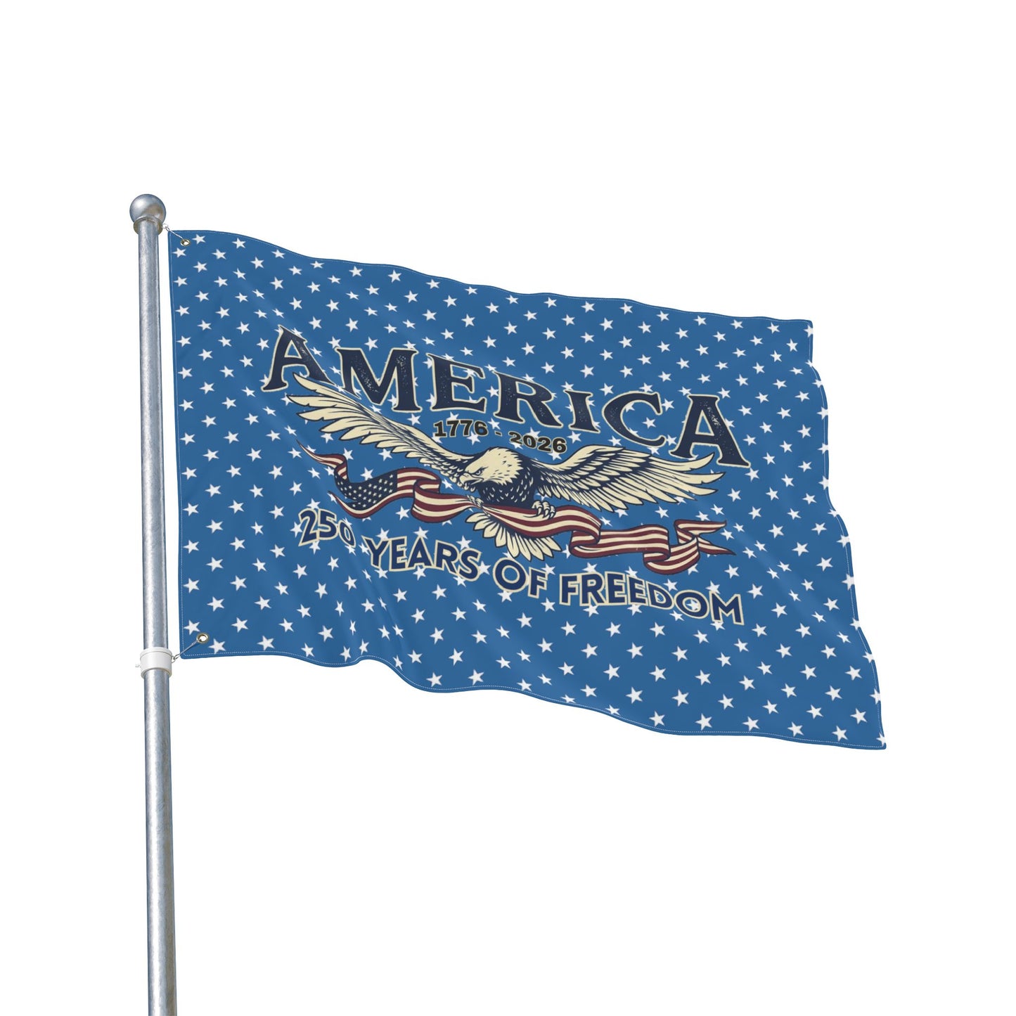 America 250 Years of Freedom Double-Sided Flag with Eagle | USA 250th ANNIVERSARY Double-Sided Flag - Trending Novelties & Gifts